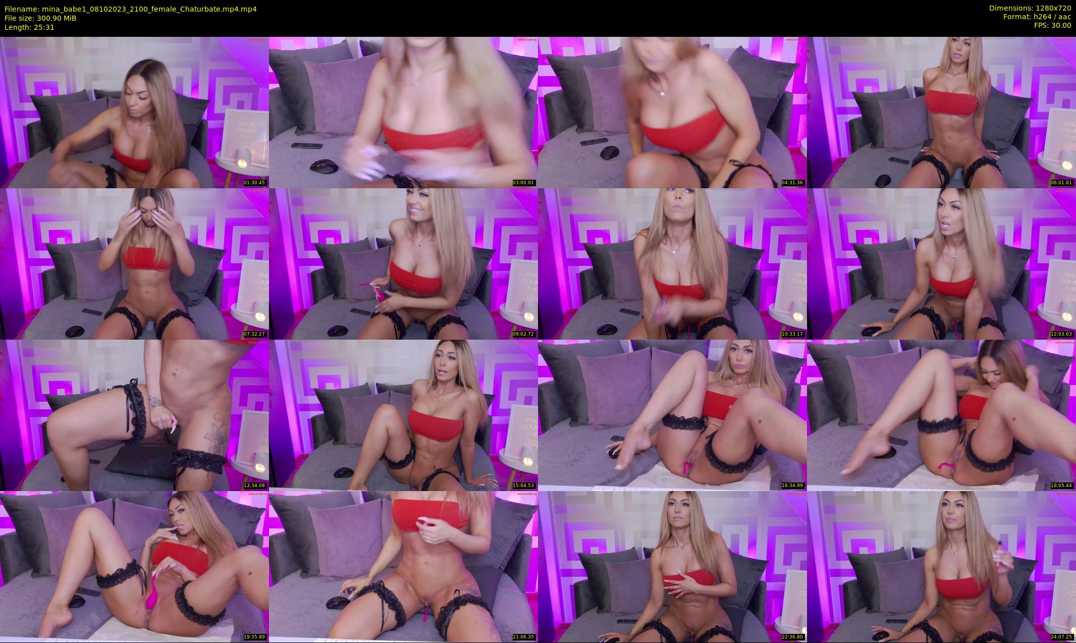 mina_babe1 — 26 minute Chaturbate female cam show recording, 720p, Oct 8, 2023