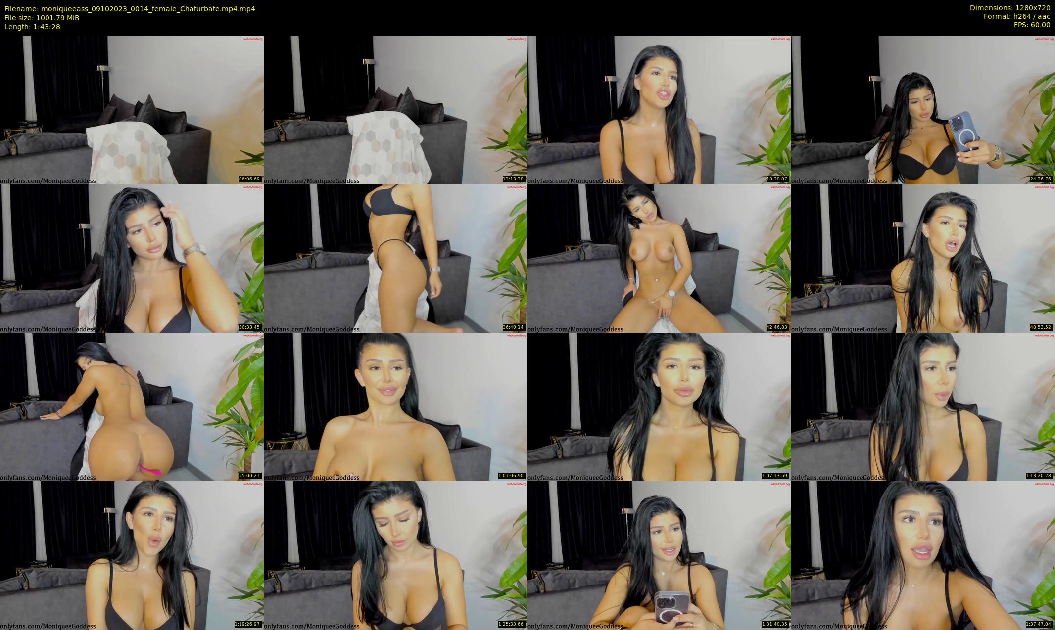 moniqueeass — 104 minute Chaturbate female cam show recording, 720p, Oct 9, 2023