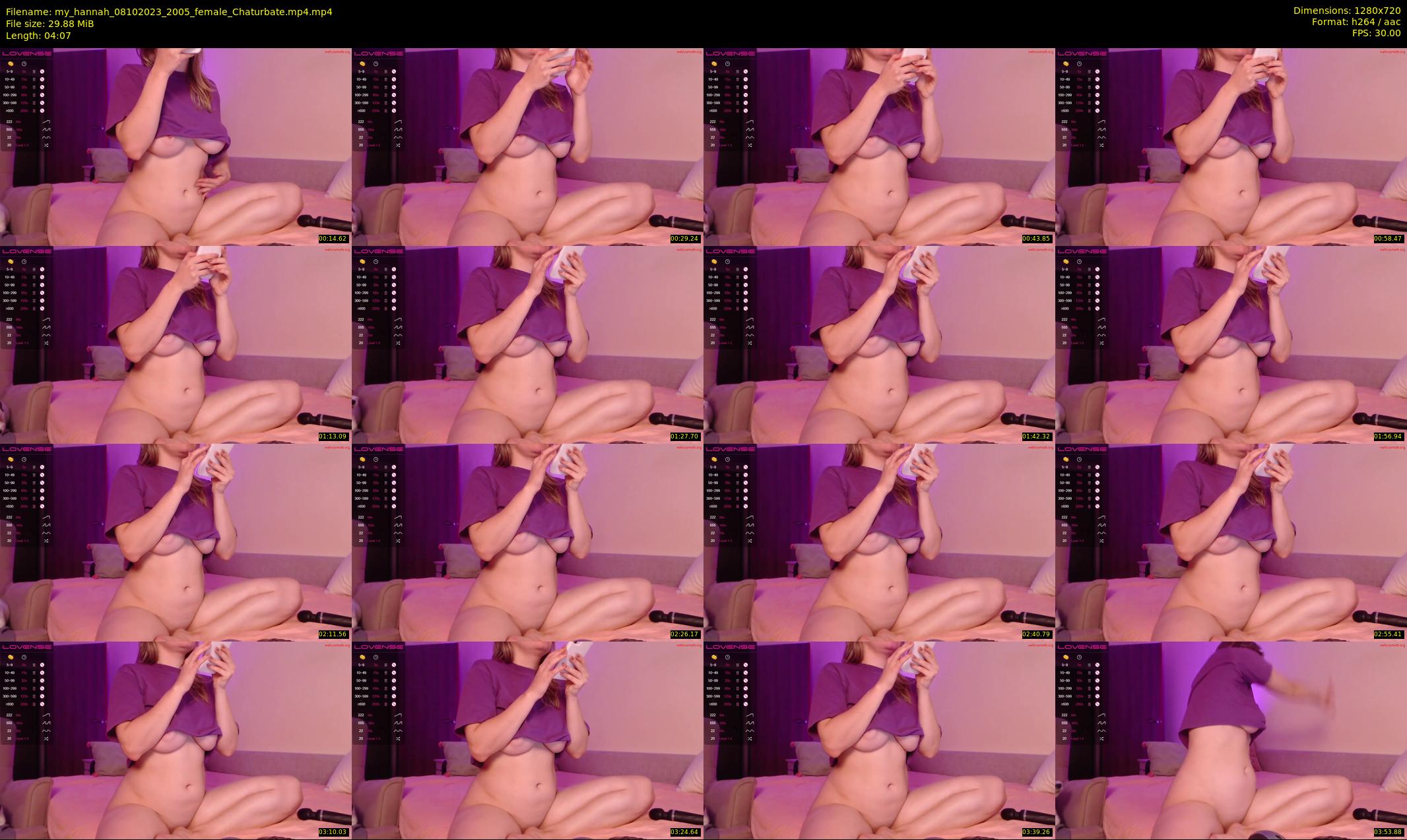 my_hannah — 5 minute Chaturbate female cam show recording, 720p, Oct 8, 2023