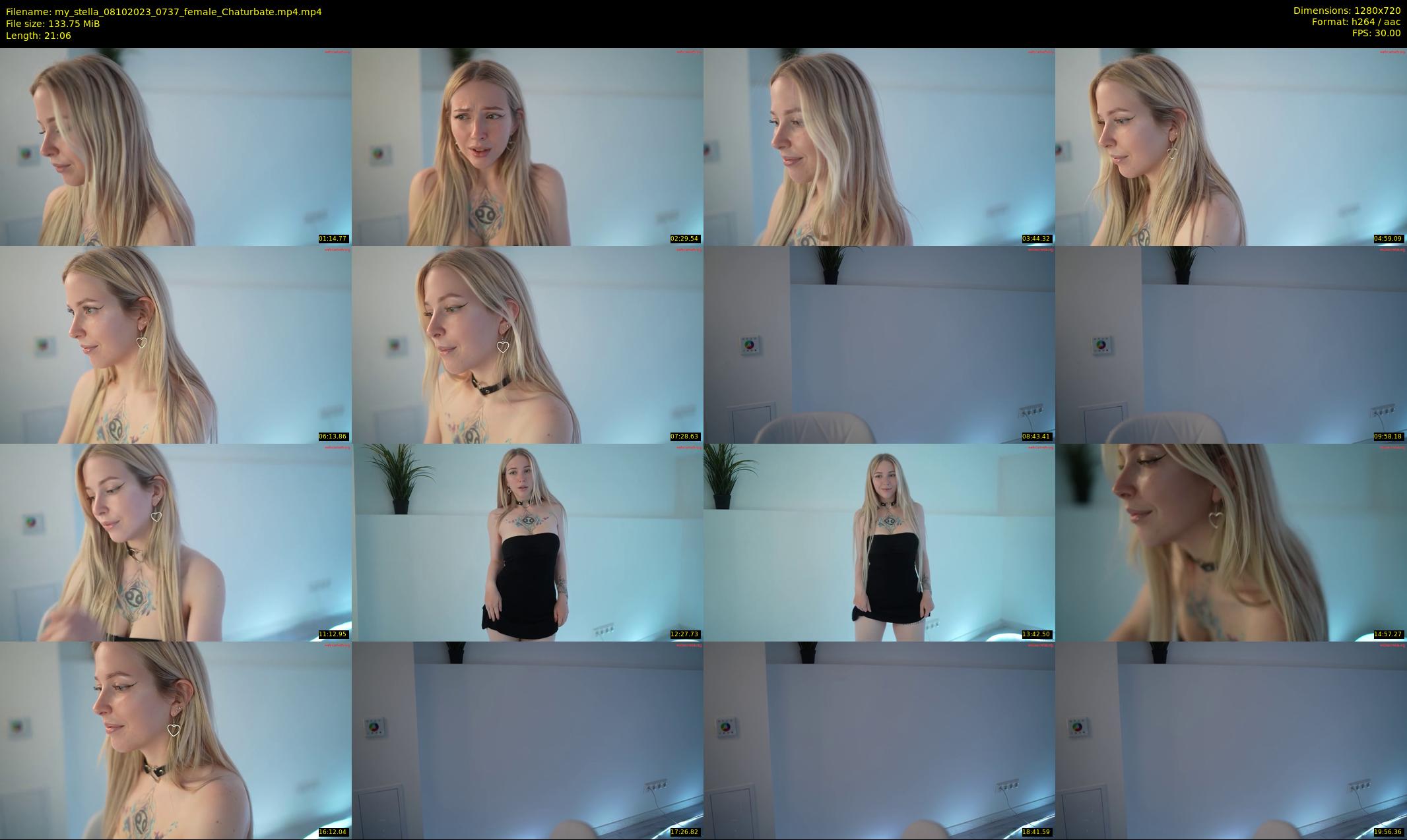my_stella — 22 minute Chaturbate female cam show recording, 720p, Oct 8, 2023