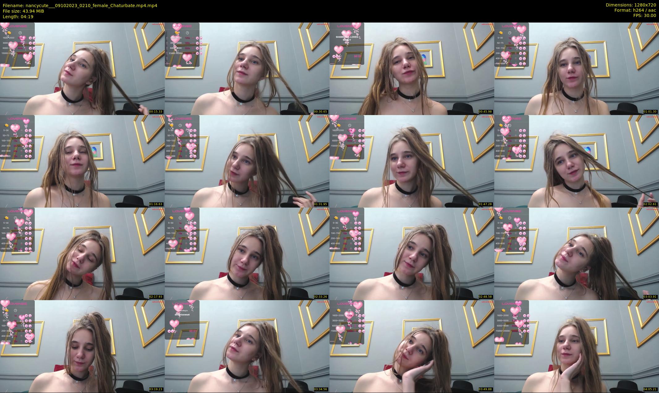 nancycute__ — 5 minute Chaturbate female cam show recording, 720p, Oct 9, 2023