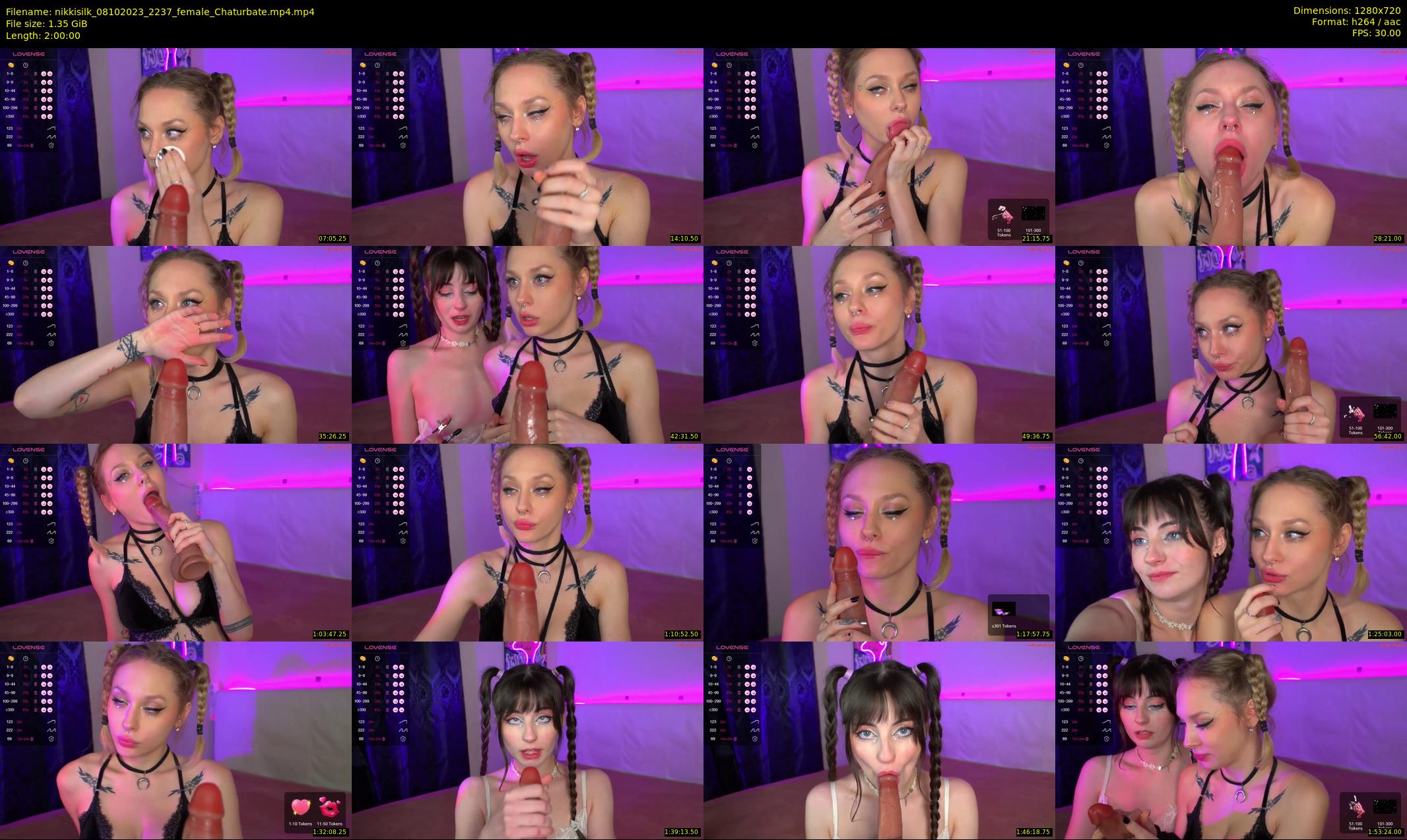 nikkisilk — 120 minute Chaturbate female cam show recording, 720p, Oct 8, 2023