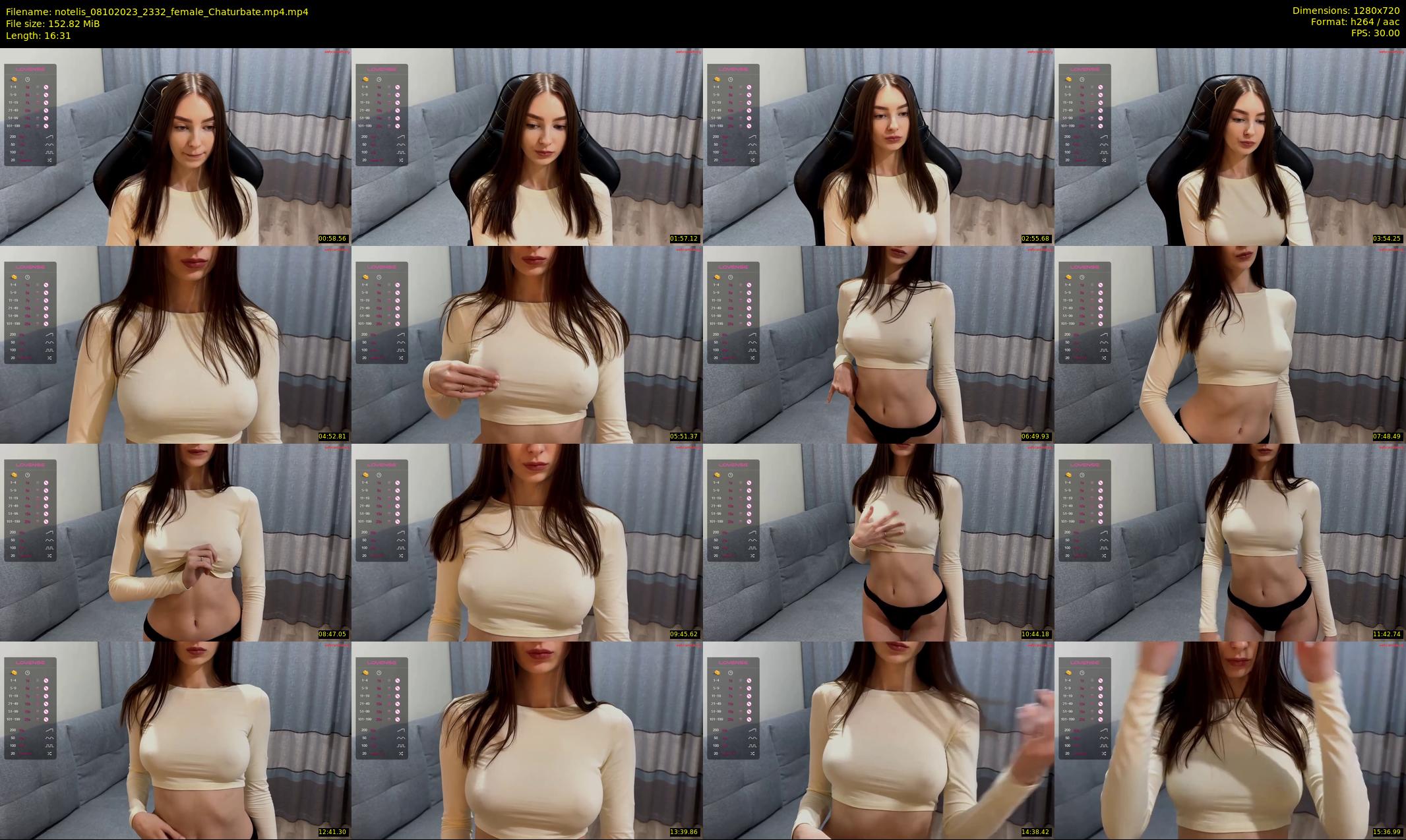 notelis — 17 minute Chaturbate female cam show recording, 720p, Oct 8, 2023