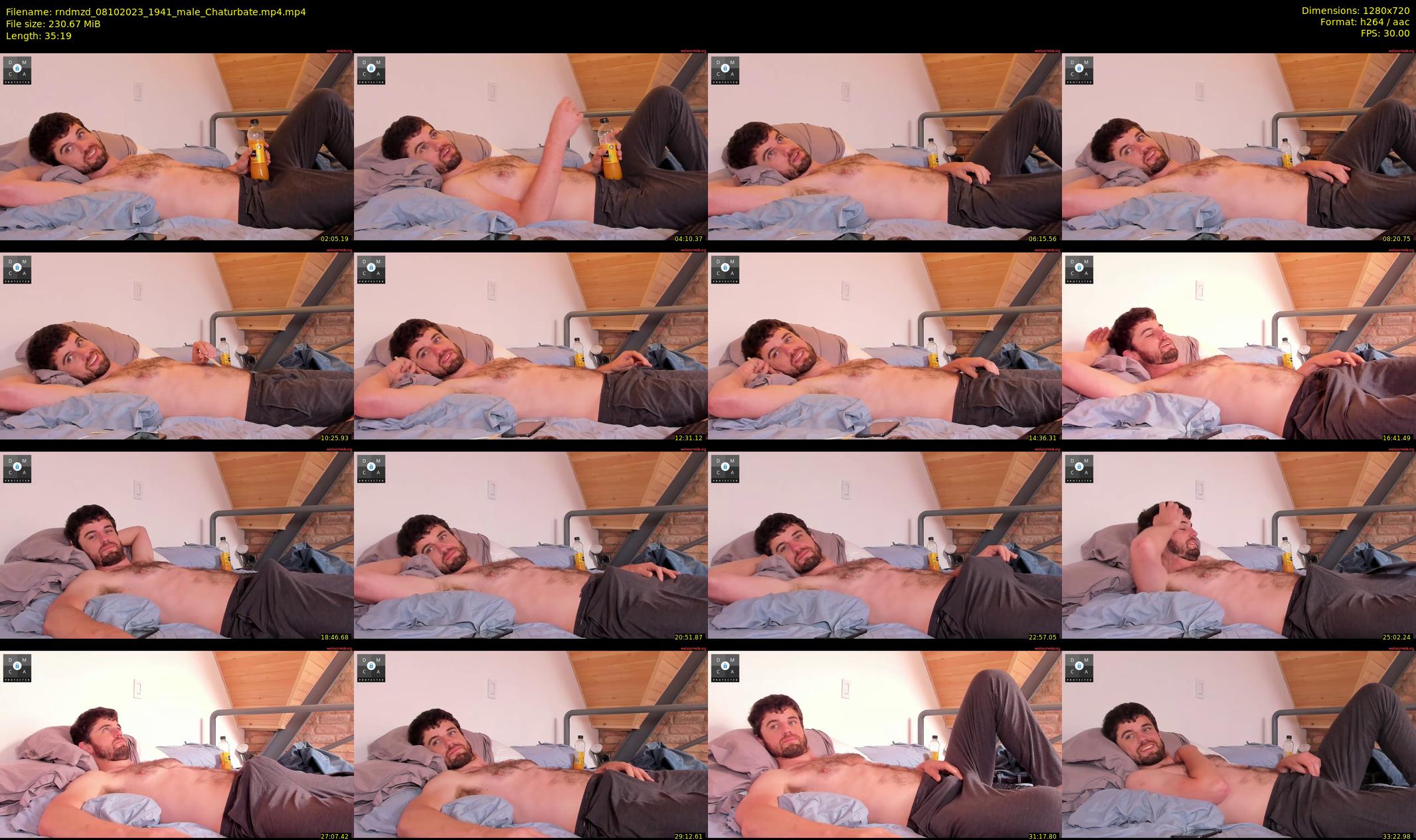 rndmzd — 36 minute Chaturbate male cam show recording, 720p, Oct 8, 2023