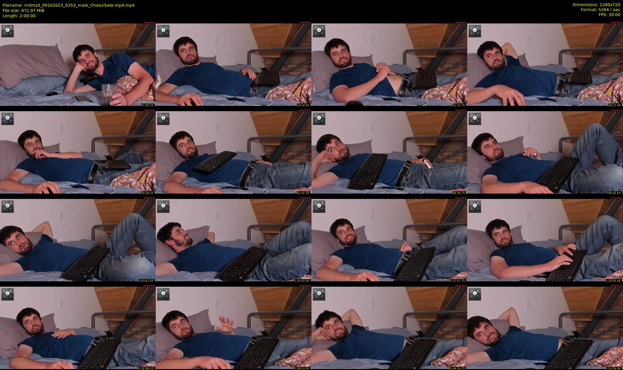 rndmzd — 120 minute Chaturbate male cam show recording, 720p, Oct 9, 2023