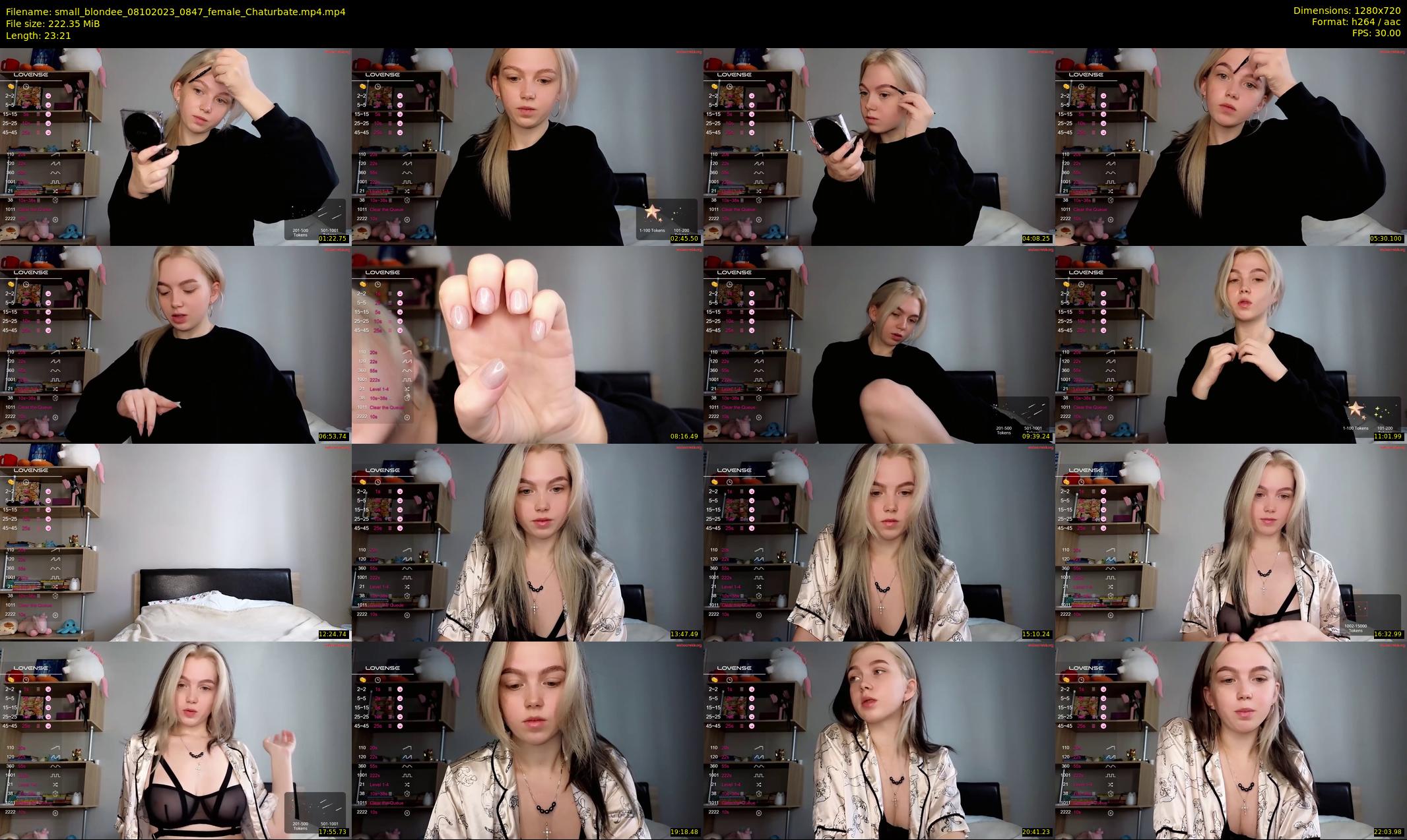 small_blondee — 24 minute Chaturbate female cam show recording, 720p, Oct 8, 2023