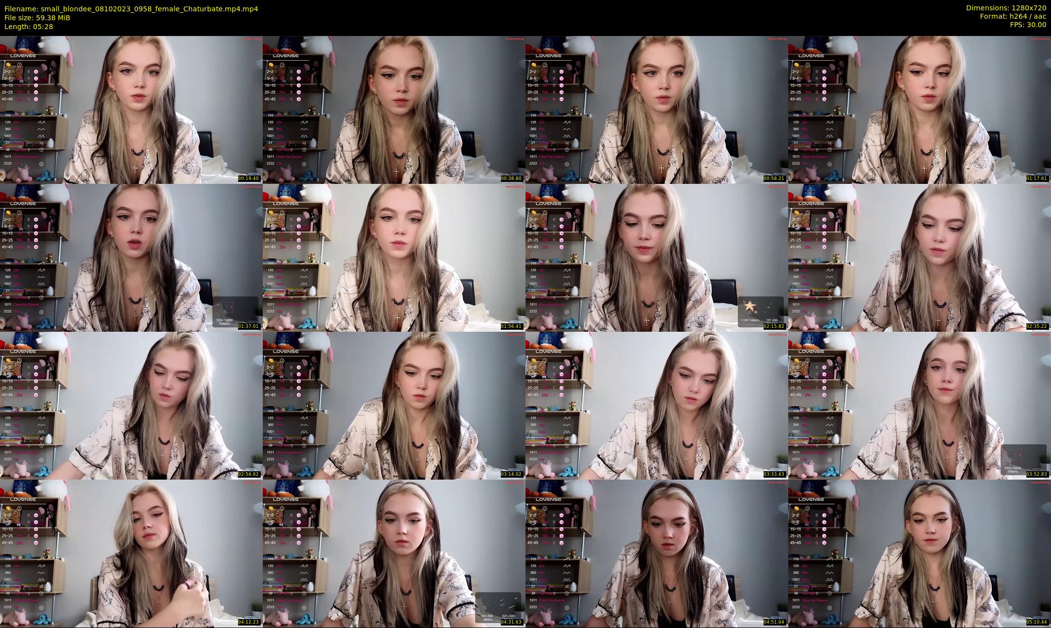 small_blondee — 6 minute Chaturbate female cam show recording, 720p, Oct 8, 2023