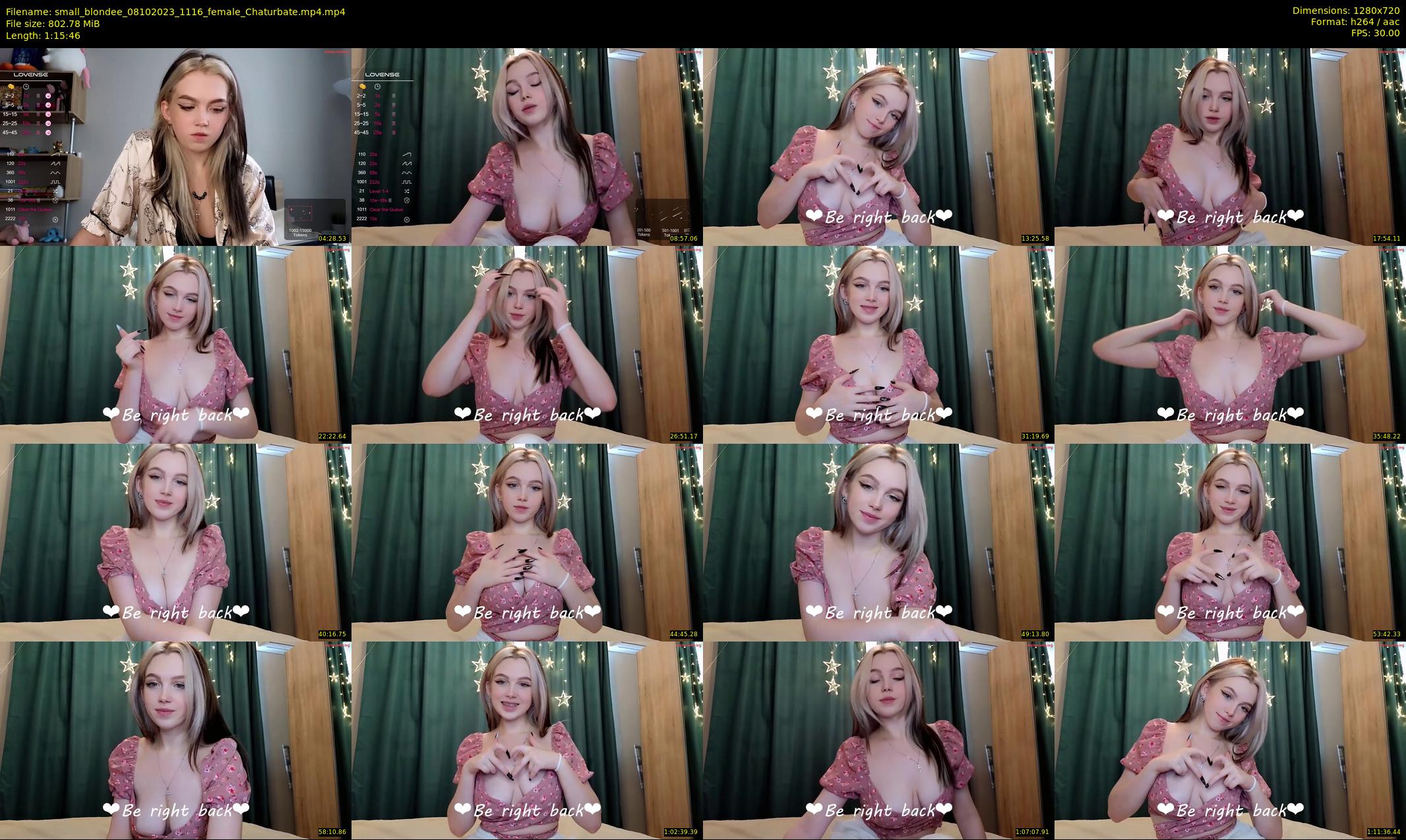 small_blondee — 76 minute Chaturbate female cam show recording, 720p, Oct 8, 2023