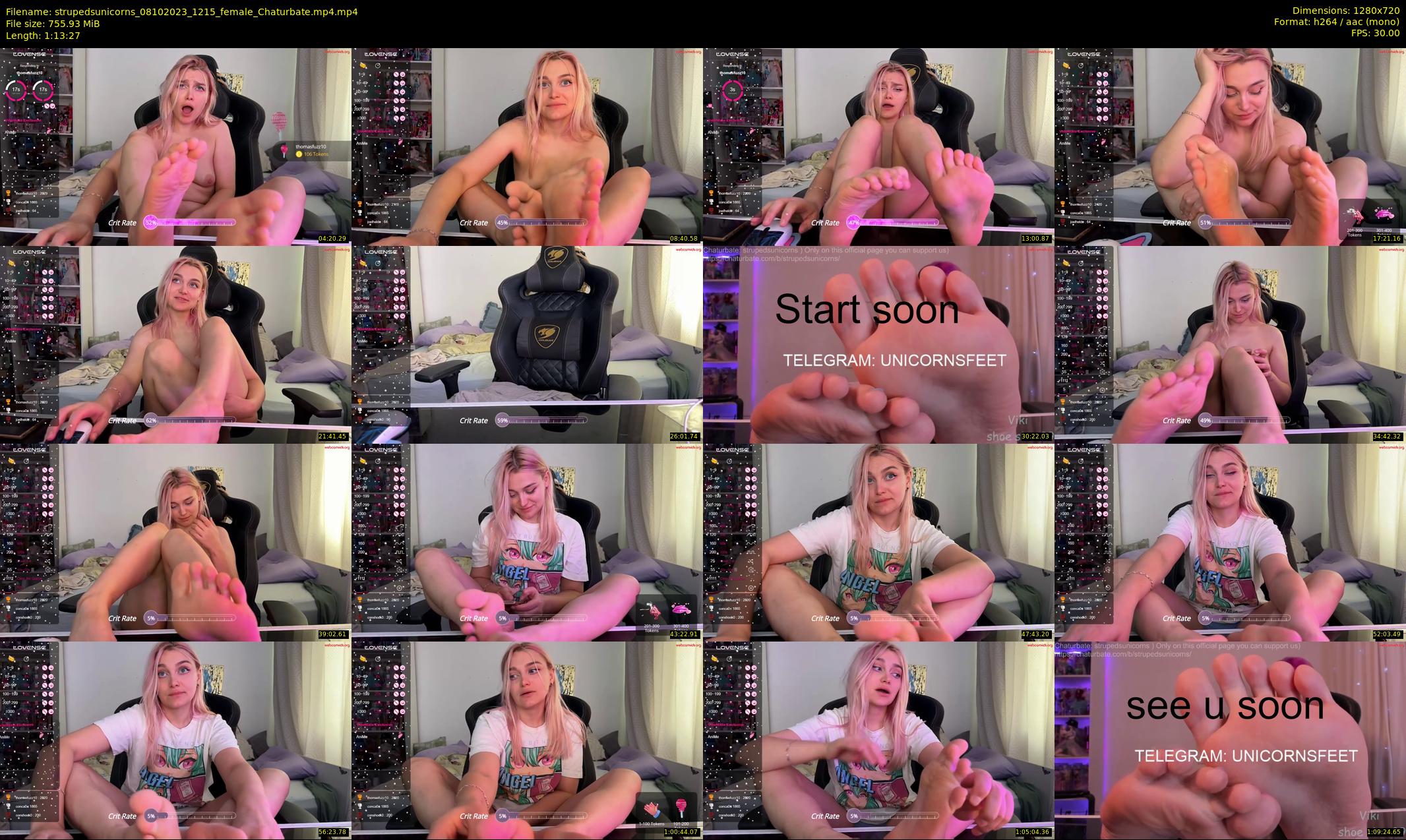 strupedsunicorns — 74 minute Chaturbate couple cam show recording, 720p, Oct 8, 2023