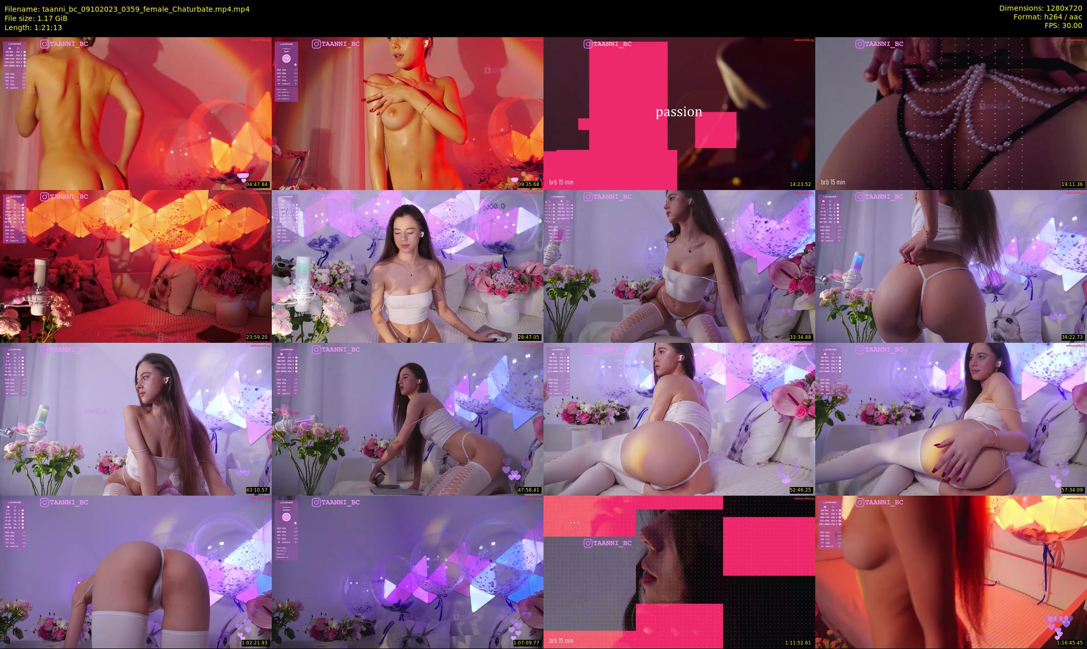 taanni_bc — 82 minute Chaturbate female cam show recording, 720p, Oct 9, 2023