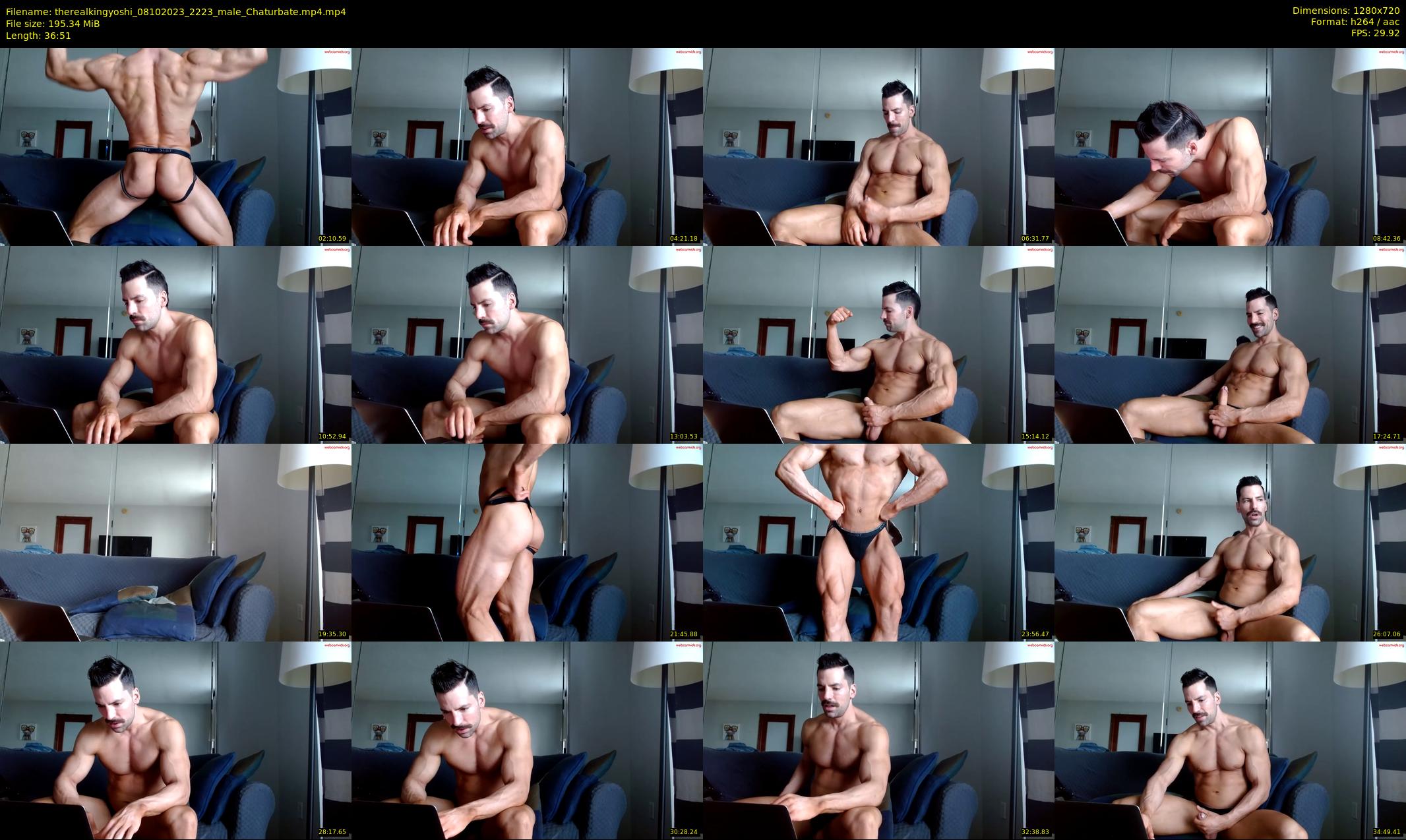 therealkingyoshi — 37 minute Chaturbate male cam show recording, 720p, Oct 8, 2023