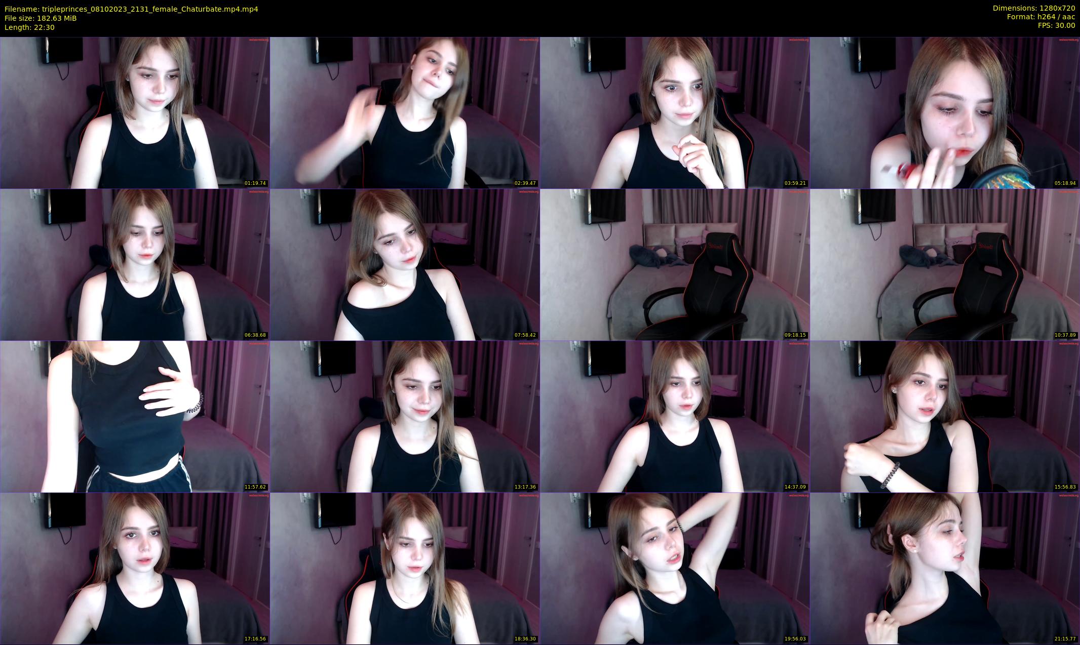 tripleprinces — 23 minute Chaturbate female cam show recording, 720p, Oct 8, 2023