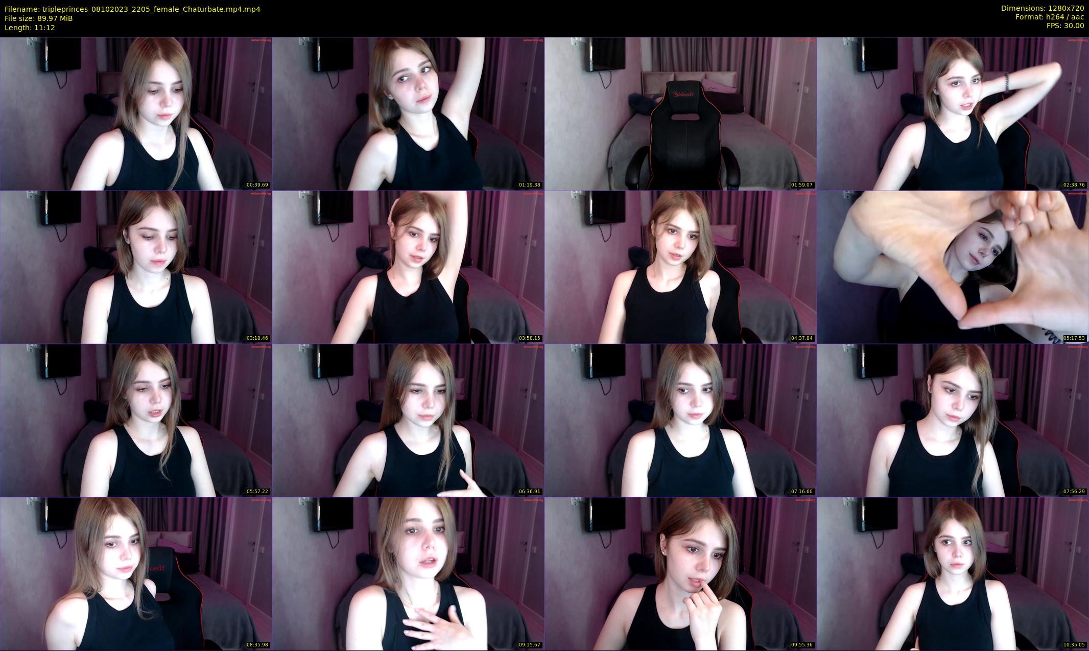 tripleprinces — 12 minute Chaturbate female cam show recording, 720p, Oct 8, 2023