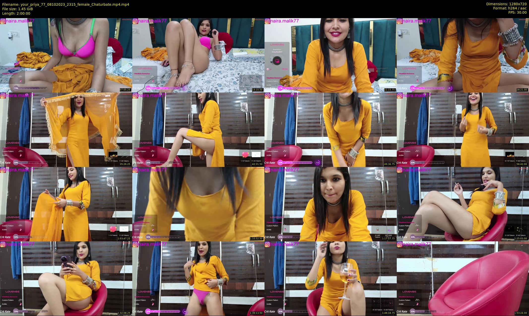 your_priya_77 — 120 minute Chaturbate female cam show recording, 720p, Oct 8, 2023