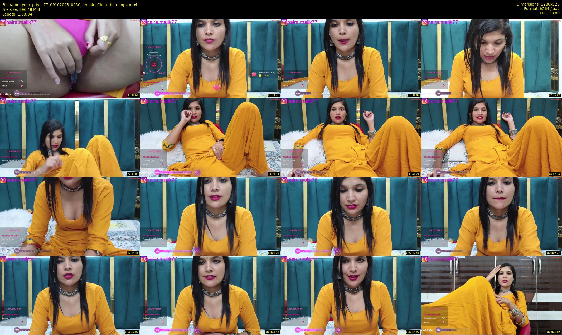 your_priya_77 — 94 minute Chaturbate female cam show recording, 720p, Oct 9, 2023
