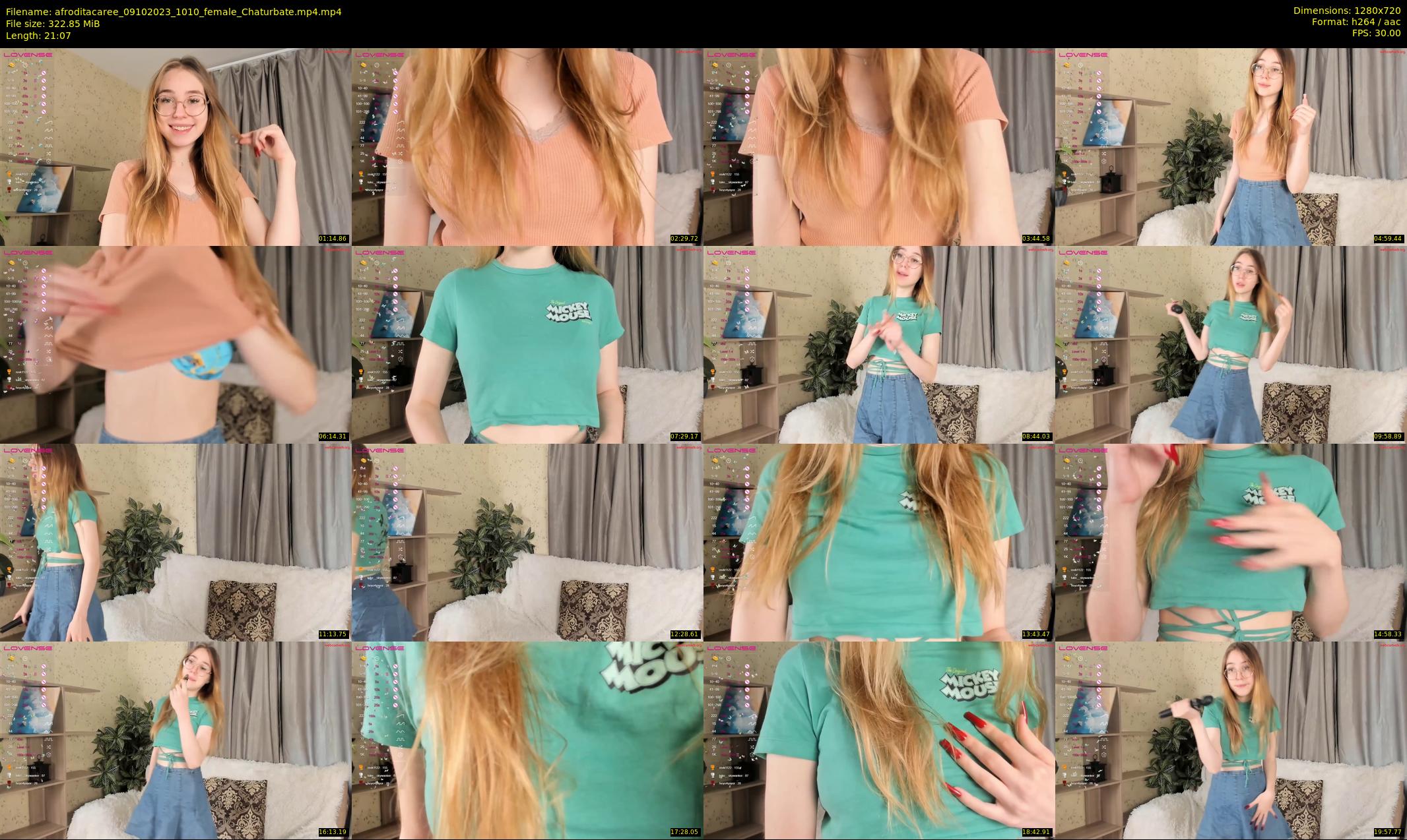 afroditacaree — 22 minute Chaturbate female cam show recording, 720p, Oct 9, 2023