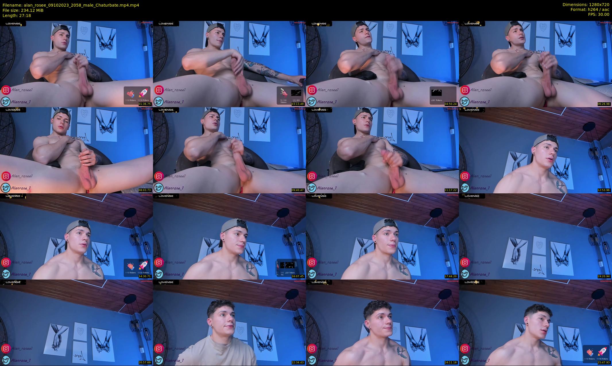 alan_rosee — 28 minute Chaturbate male cam show recording, 720p, Oct 9, 2023
