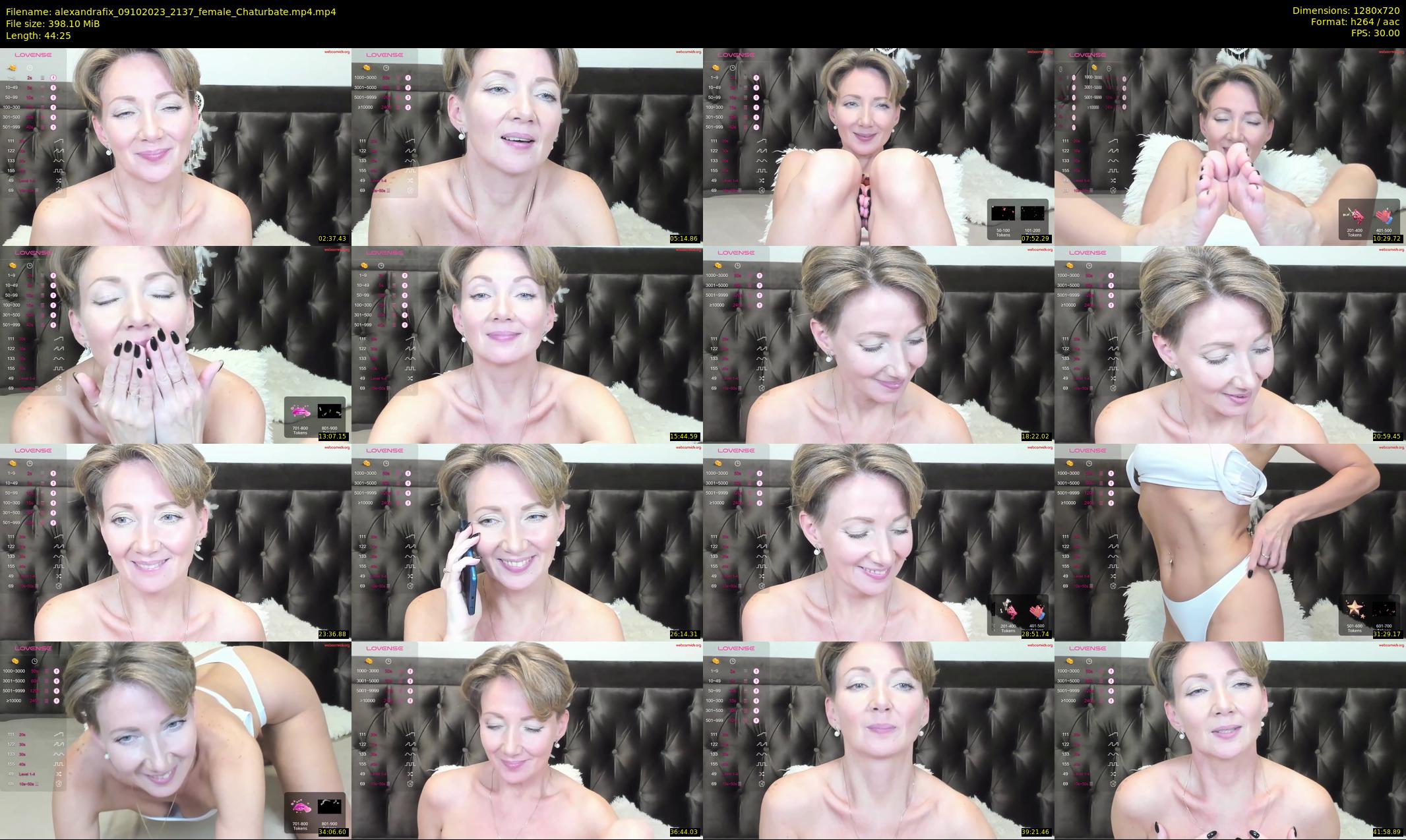 alexandrafix — 45 minute Chaturbate female cam show recording, 720p, Oct 9, 2023