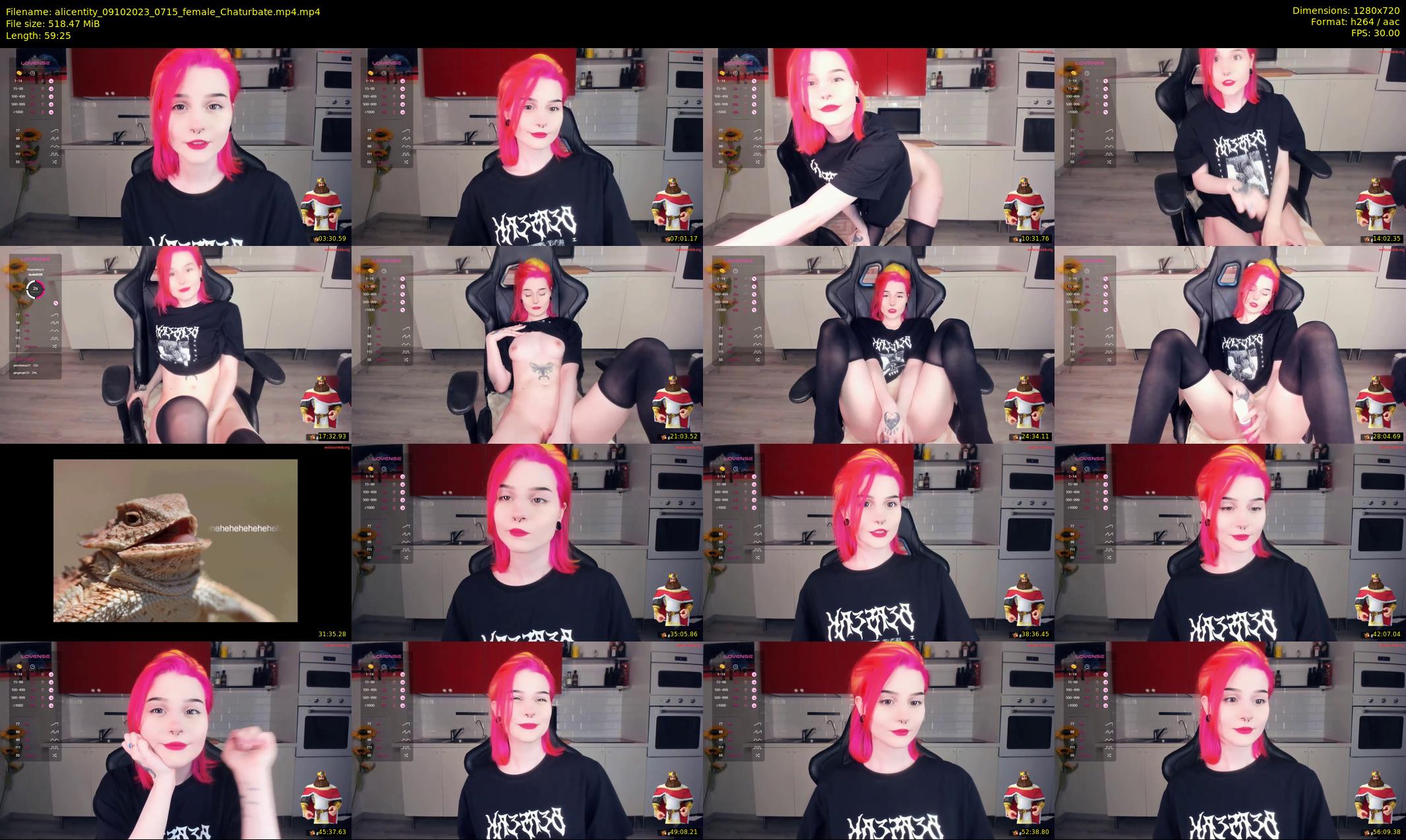 alicentity — 60 minute Chaturbate female cam show recording, 720p, Oct 9, 2023