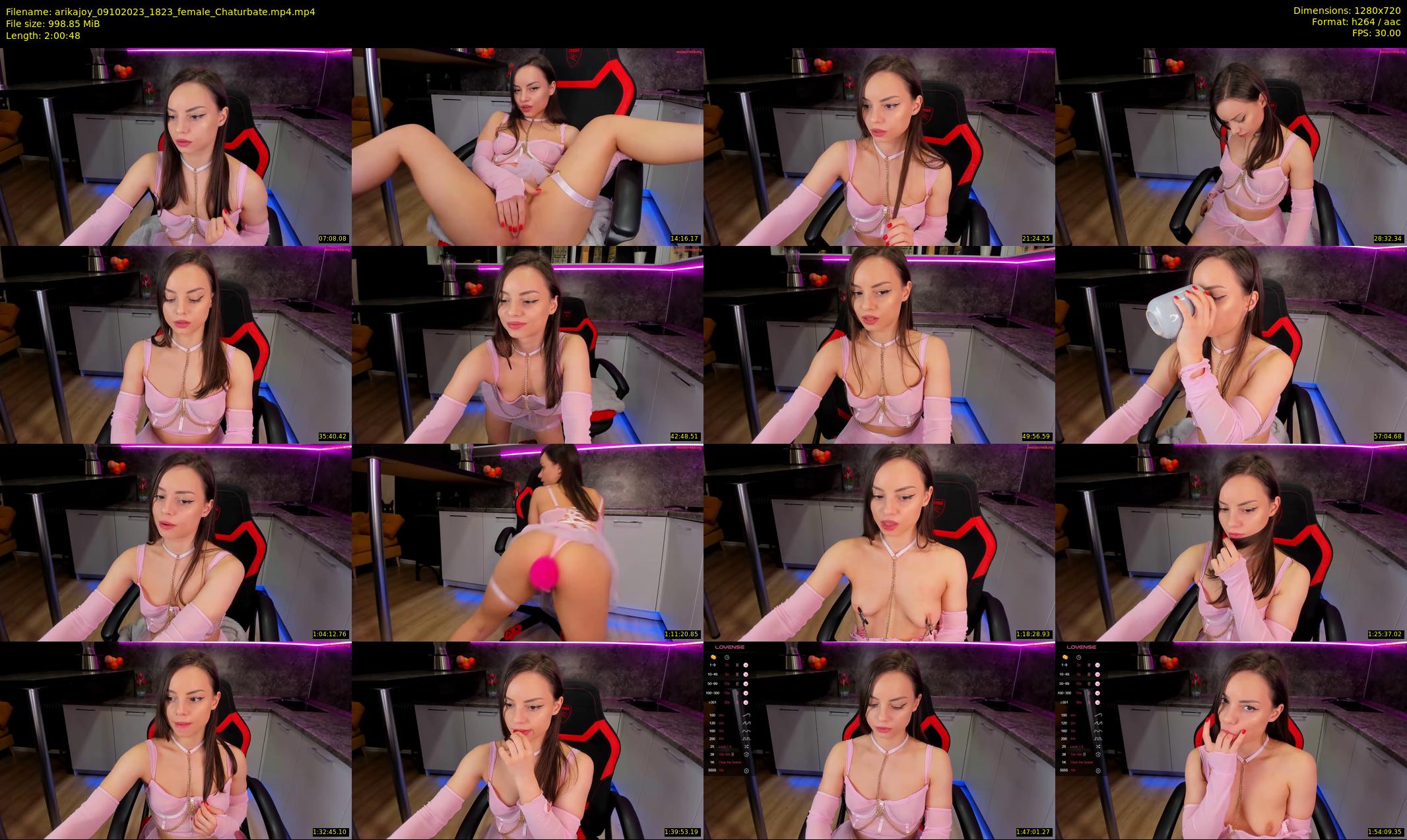 arikajoy — 121 minute Chaturbate female cam show recording, 720p, Oct 9, 2023