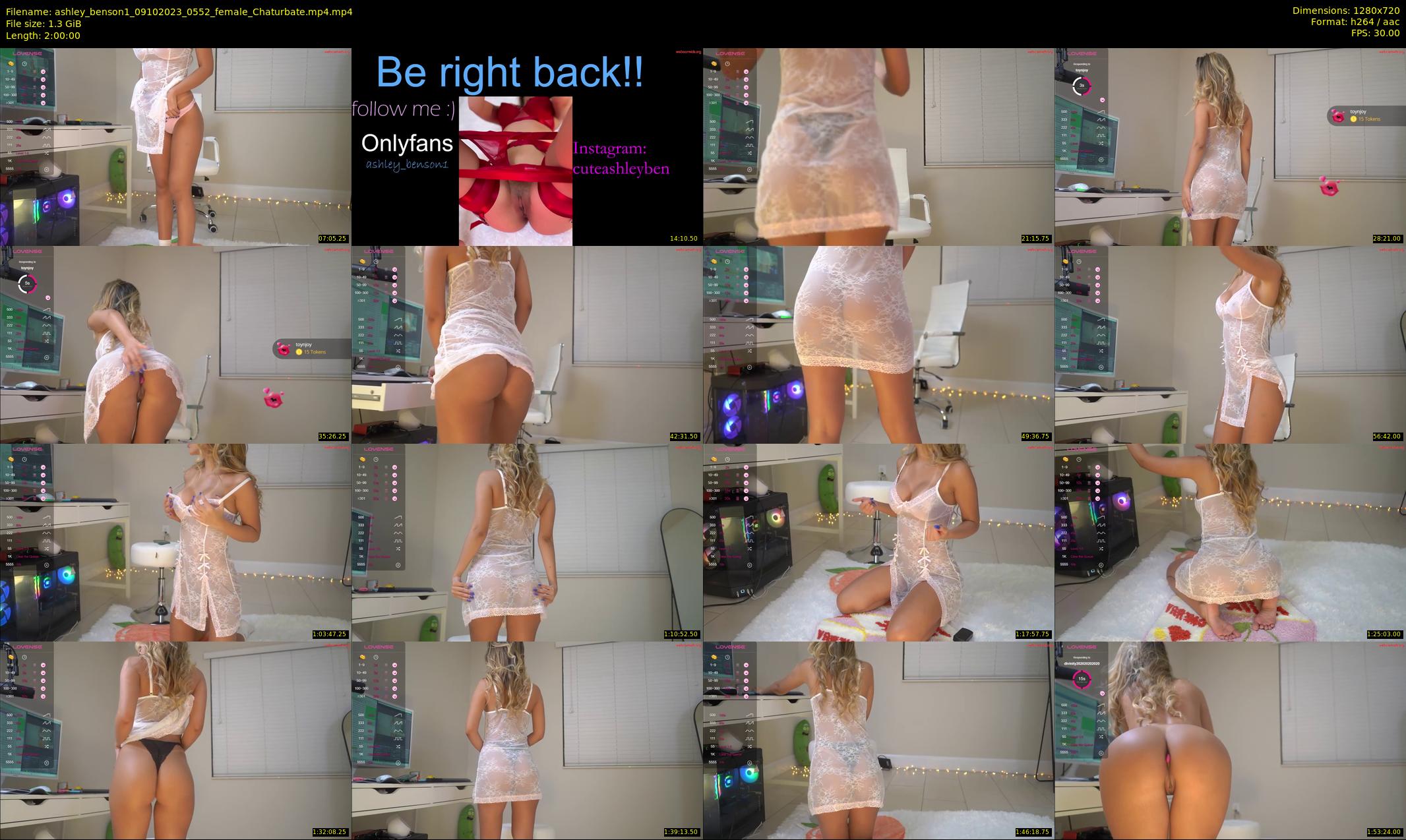 ashley_benson1 — 120 minute Chaturbate female cam show recording, 720p, Oct 9, 2023