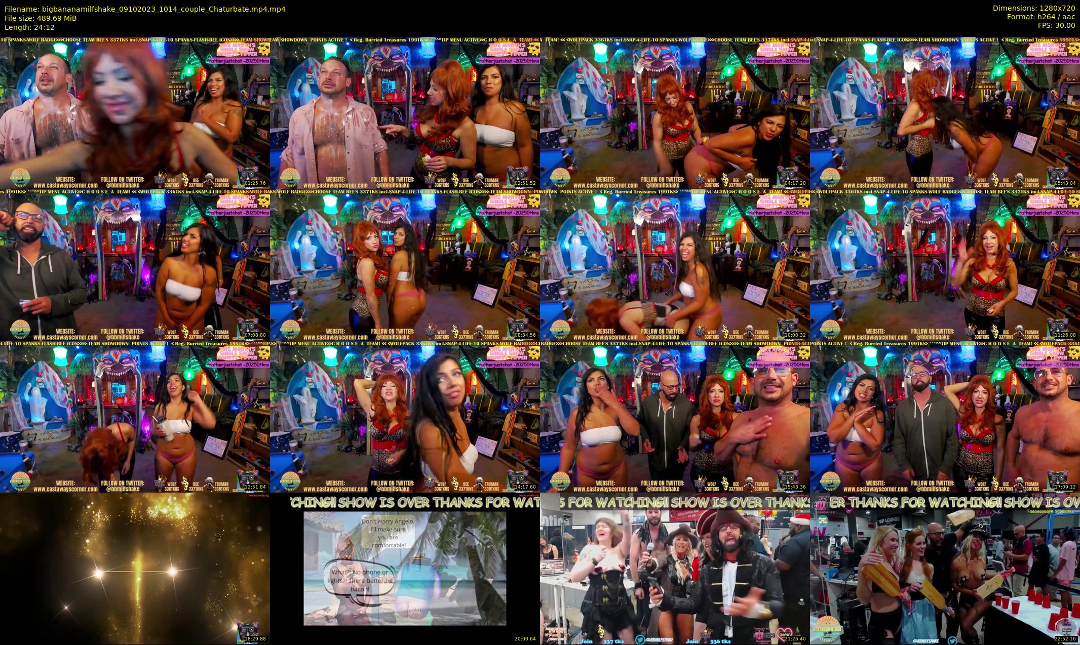 bigbananamilfshake — 25 minute Chaturbate couple cam show recording, 720p, Oct 9, 2023
