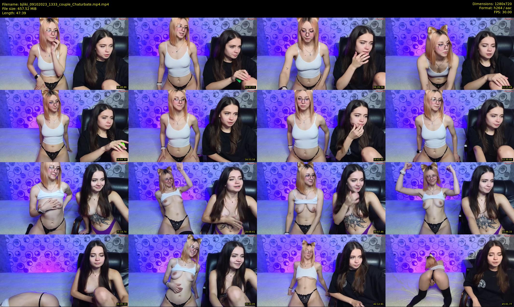 bjliki — 48 minute Chaturbate couple cam show recording, 720p, Oct 9, 2023