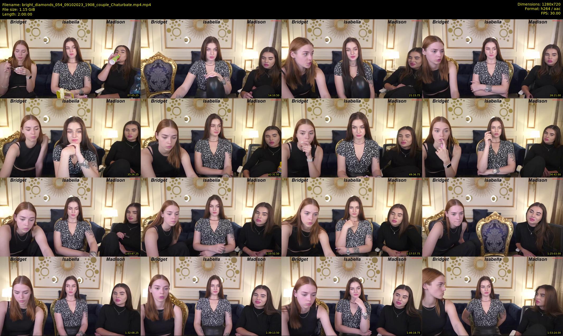 bright_diamonds_054 — 120 minute Chaturbate couple cam show recording, 720p, Oct 9, 2023