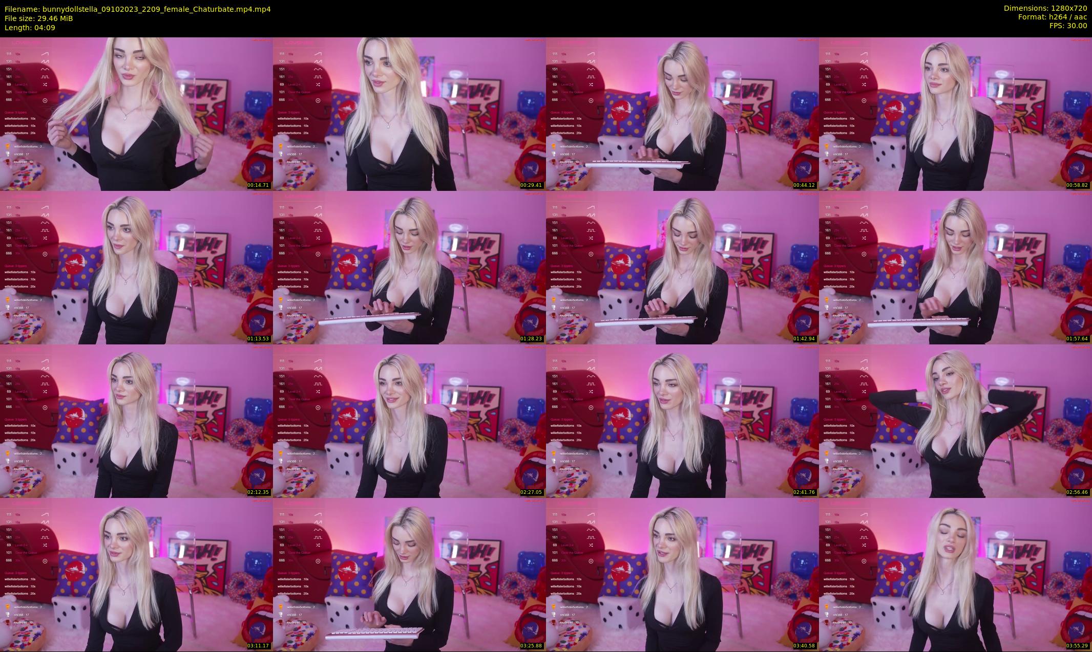 bunnydollstella — 5 minute Chaturbate female cam show recording, 720p, Oct 9, 2023