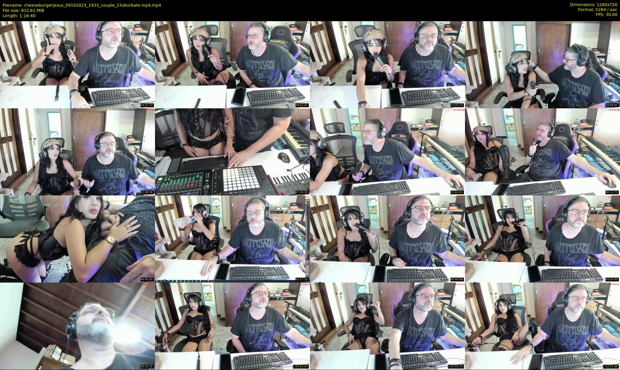 cheeseburgerjesus — 77 minute Chaturbate couple cam show recording, 720p, Oct 9, 2023
