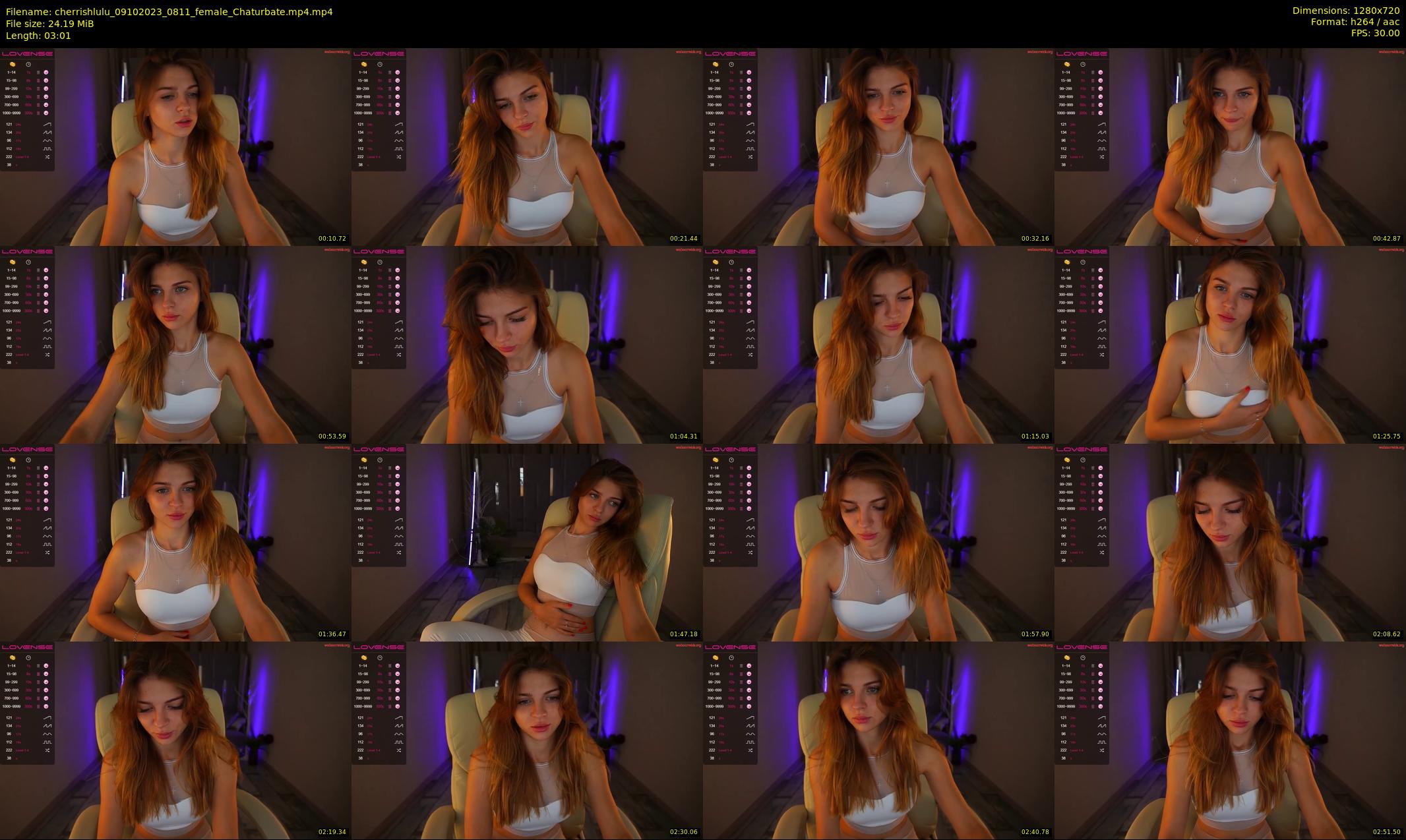 cherrishlulu — 4 minute Chaturbate female cam show recording, 720p, Oct 9, 2023