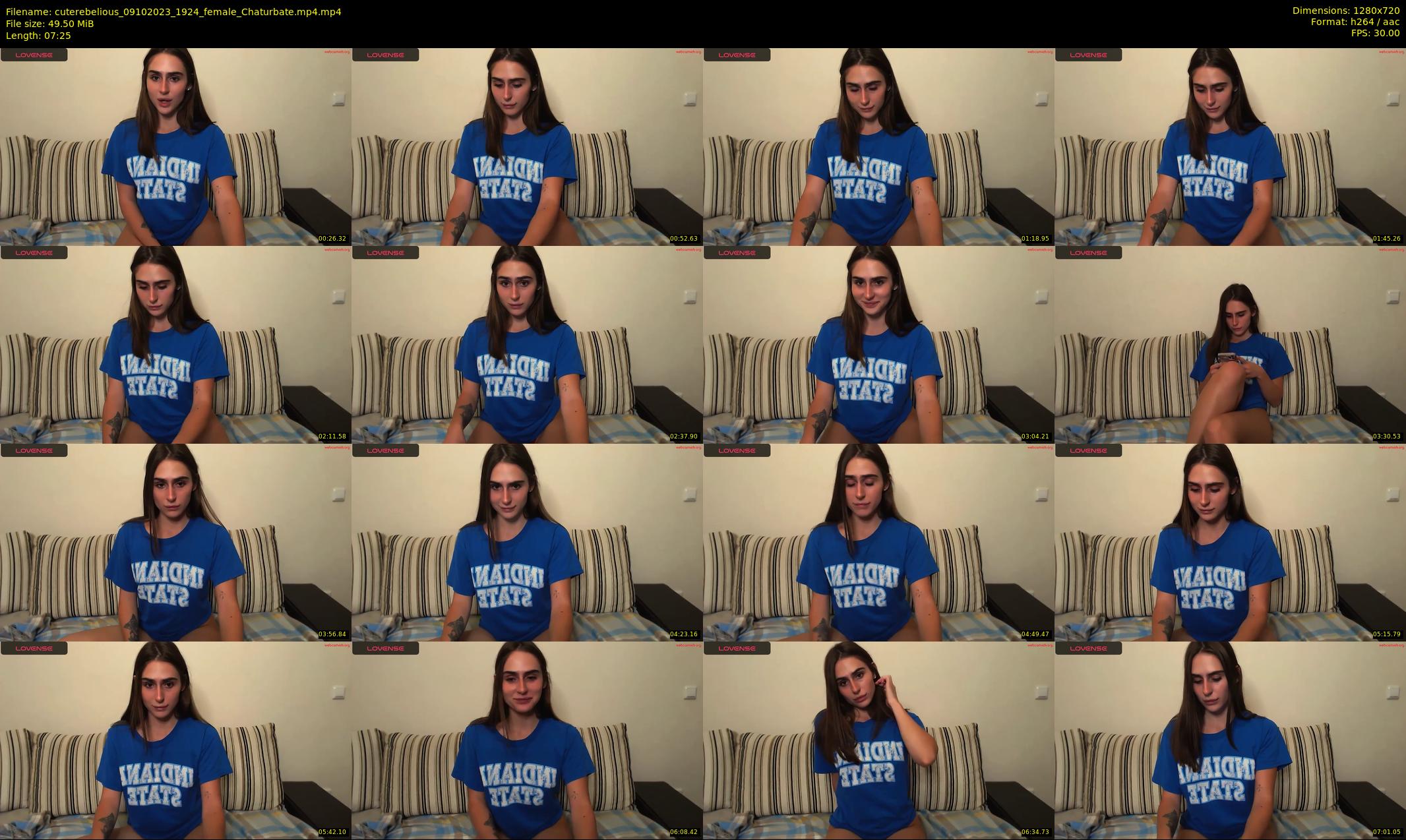 cuterebelious — 8 minute Chaturbate female cam show recording, 720p, Oct 9, 2023