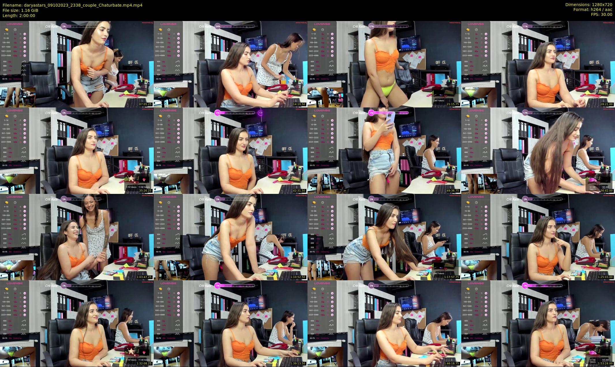daryastars — 120 minute Chaturbate couple cam show recording, 720p, Oct 9, 2023
