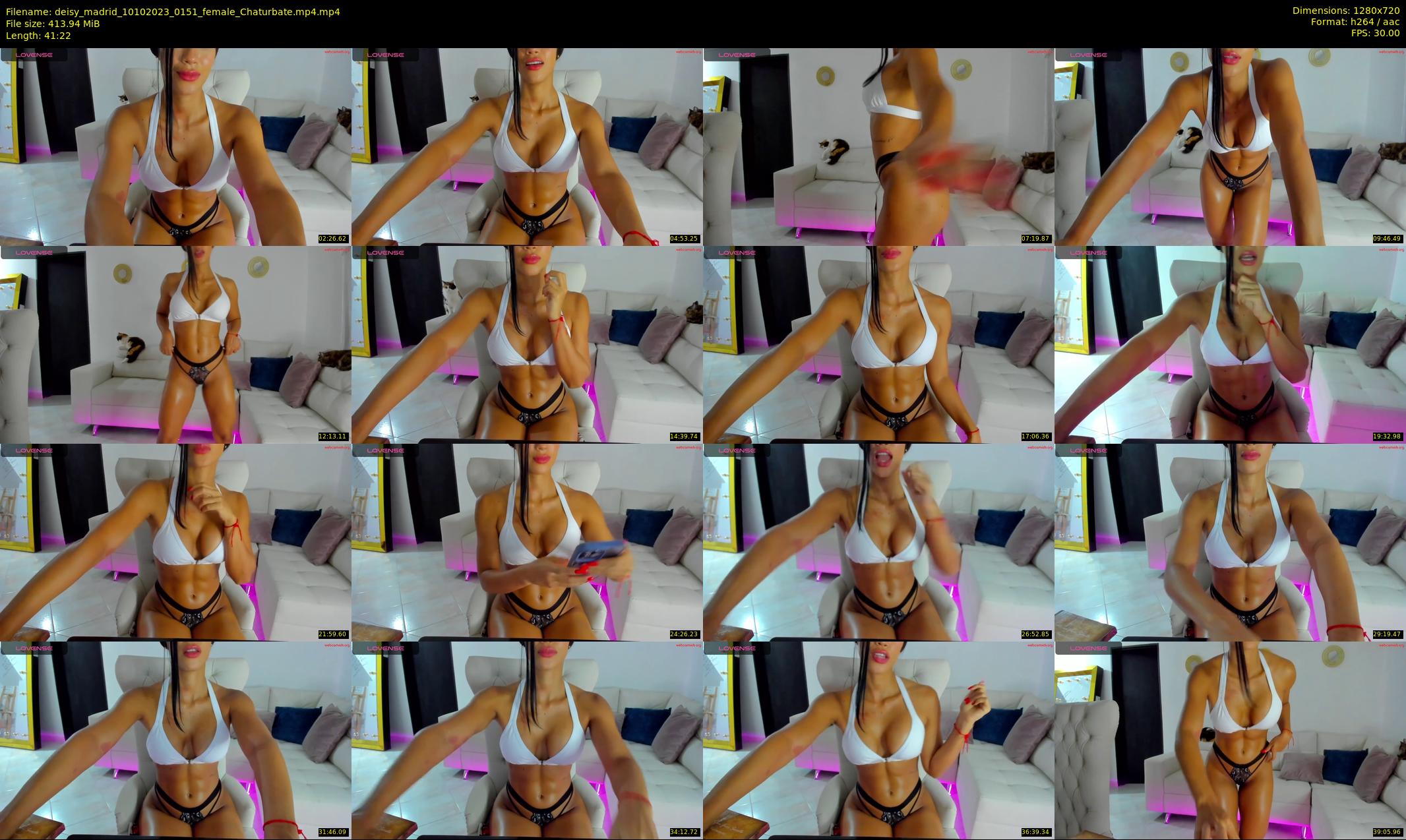 deisy_madrid — 42 minute Chaturbate female cam show recording, 720p, Oct 10, 2023
