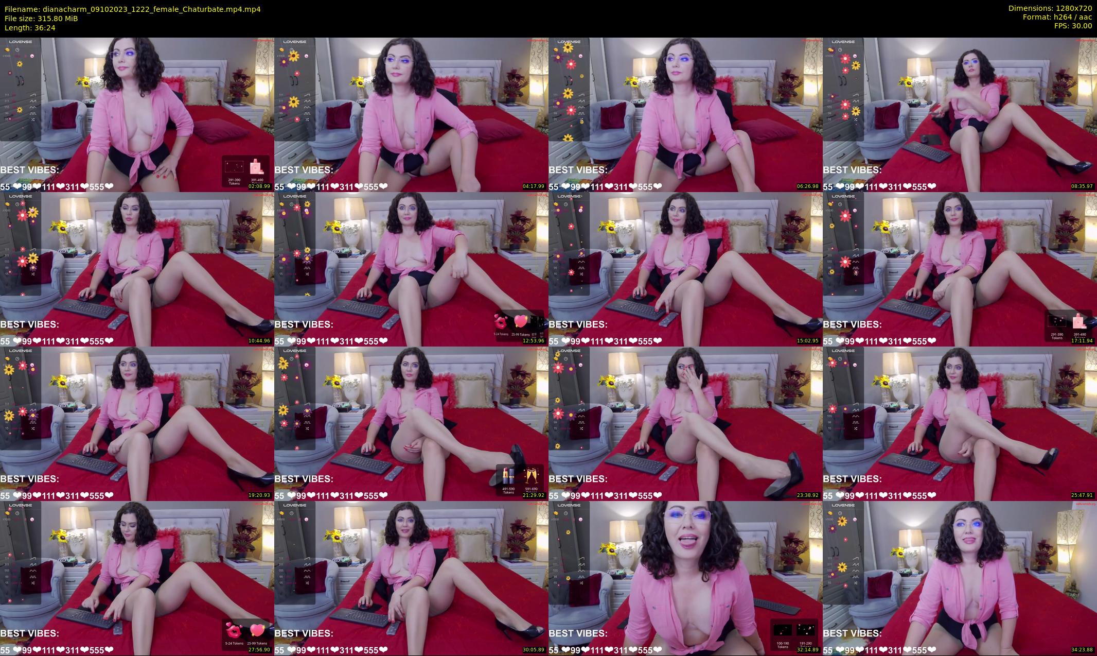 dianacharm — 37 minute Chaturbate female cam show recording, 720p, Oct 9, 2023