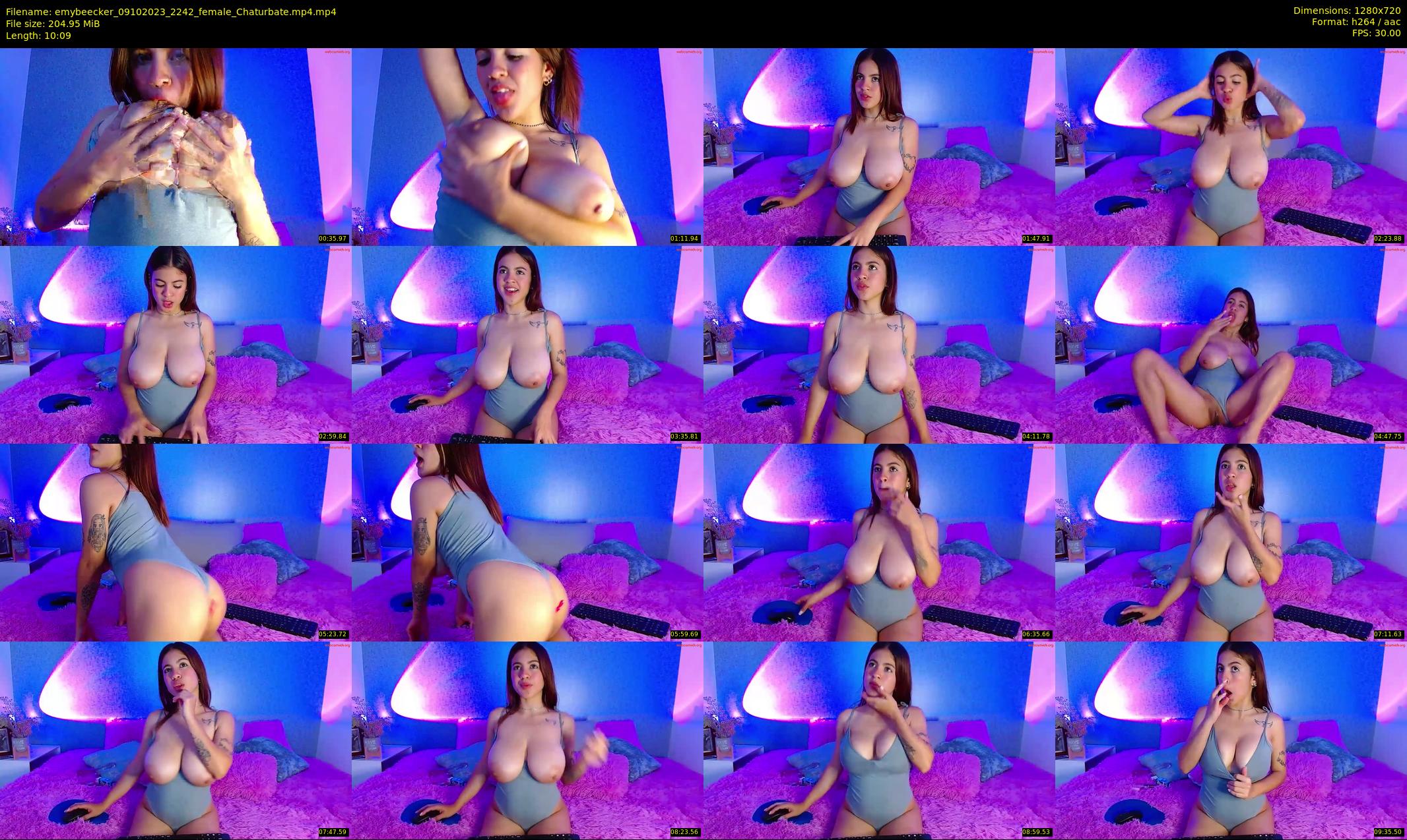 emybeecker — 11 minute Chaturbate female cam show recording, 720p, Oct 9, 2023