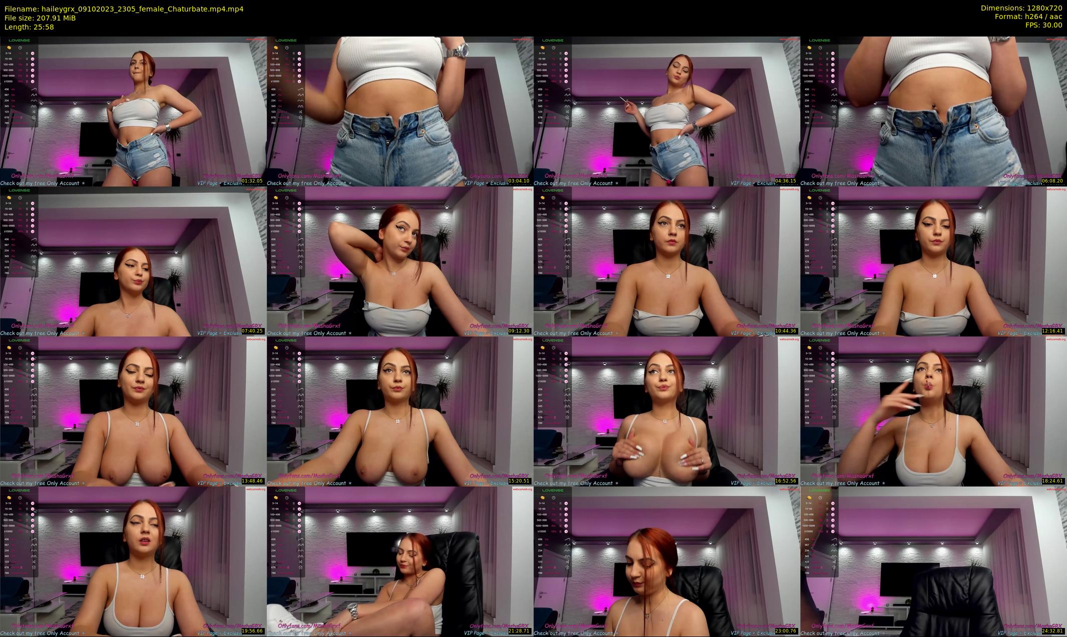 haileygrx — 26 minute Chaturbate female cam show recording, 720p, Oct 9, 2023