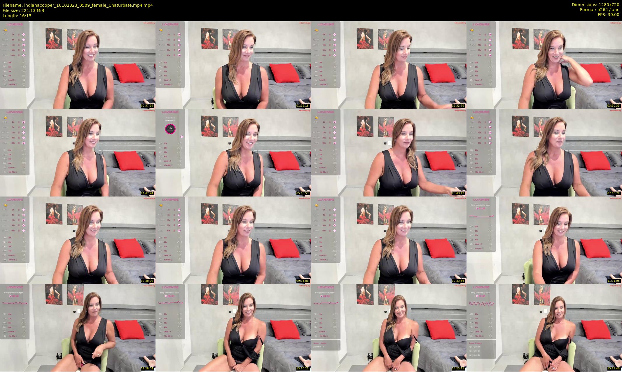 indianacooper — 17 minute Chaturbate female cam show recording, 720p, Oct 10, 2023
