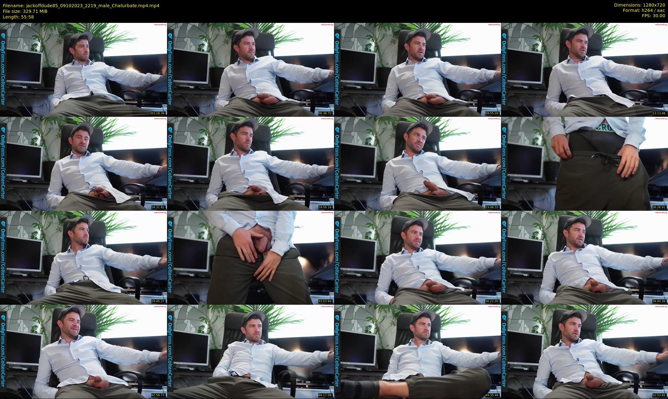 jackoffdude85 — 56 minute Chaturbate male cam show recording, 720p, Oct 9, 2023