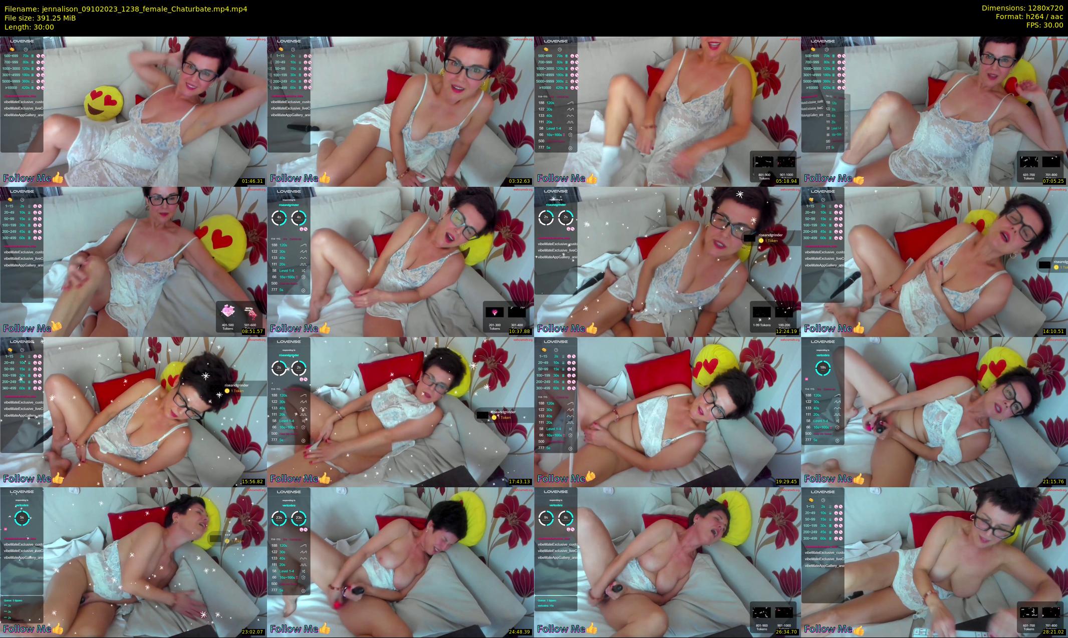 jennalison — 30 minute Chaturbate female cam show recording, 720p, Oct 9, 2023