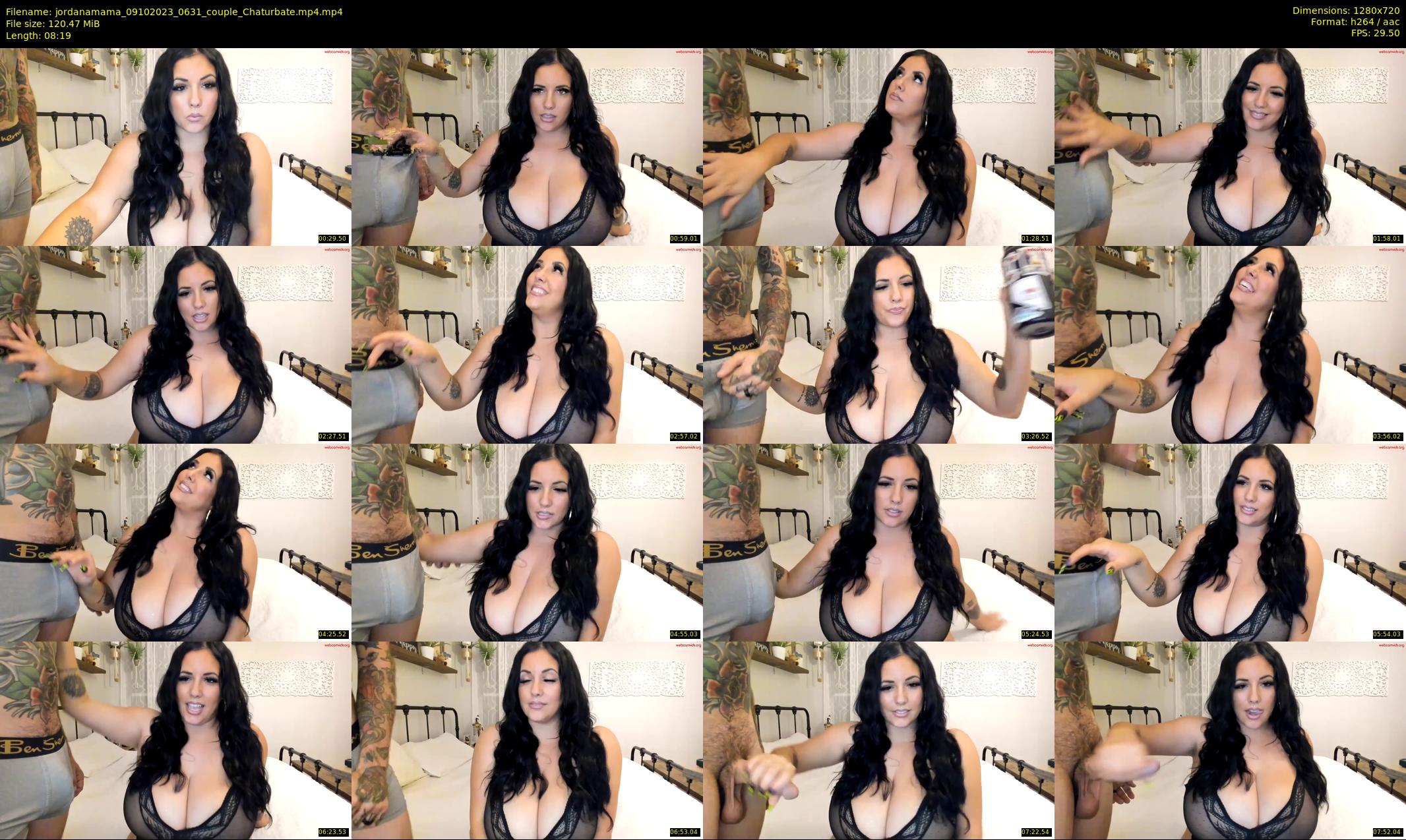 jordanamama — 9 minute Chaturbate couple cam show recording, 720p, Oct 9, 2023