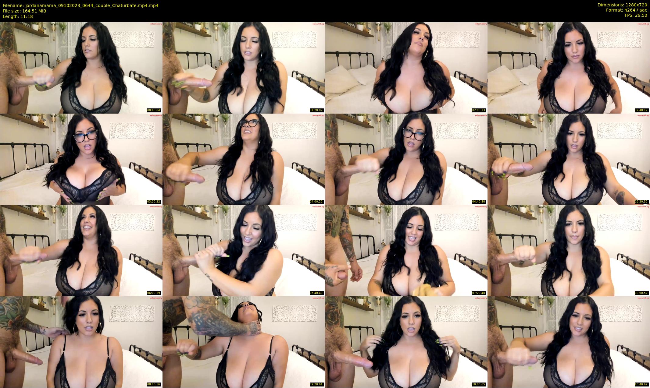 jordanamama — 12 minute Chaturbate couple cam show recording, 720p, Oct 9, 2023