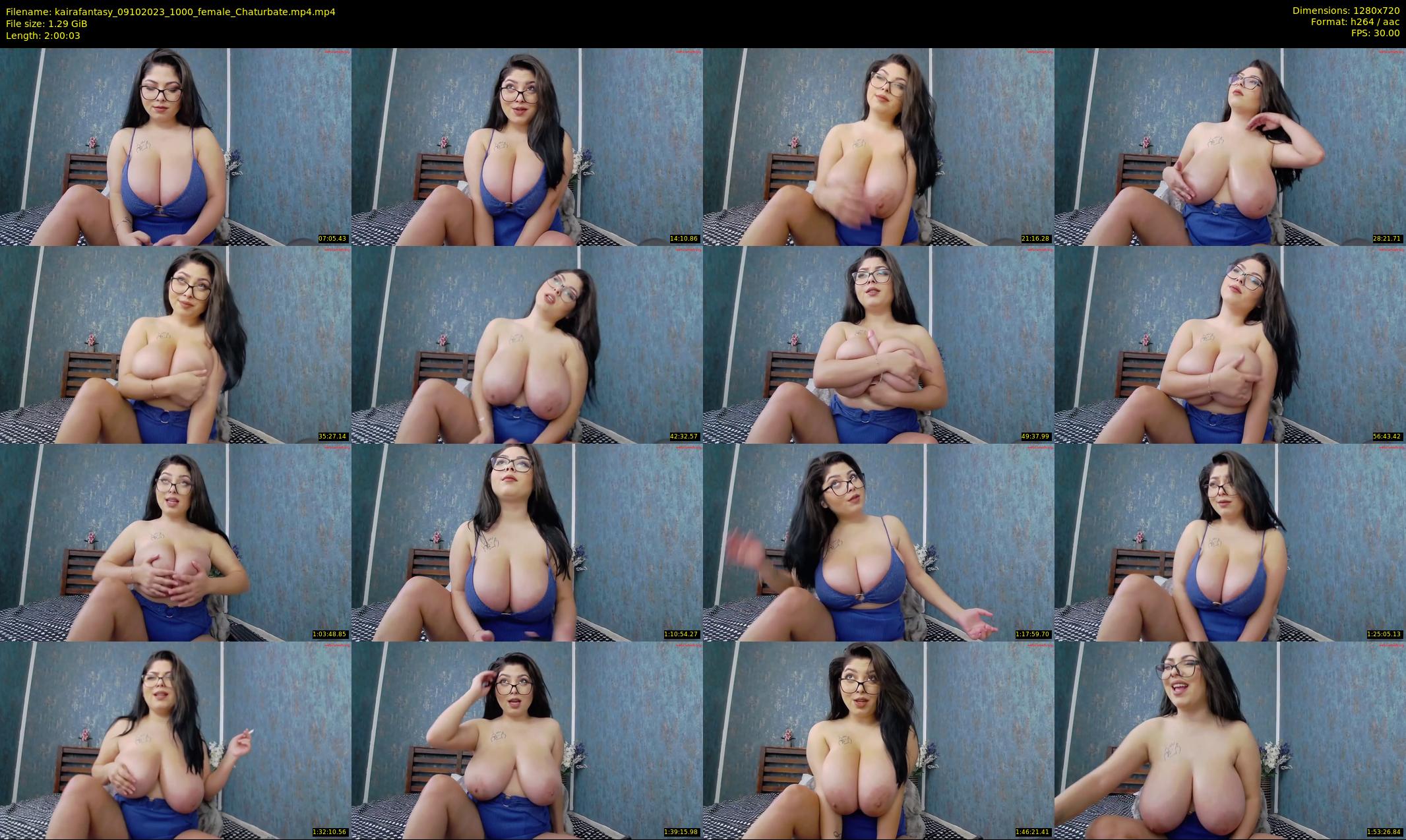 kairafantasy — 121 minute Chaturbate female cam show recording, 720p, Oct 9, 2023
