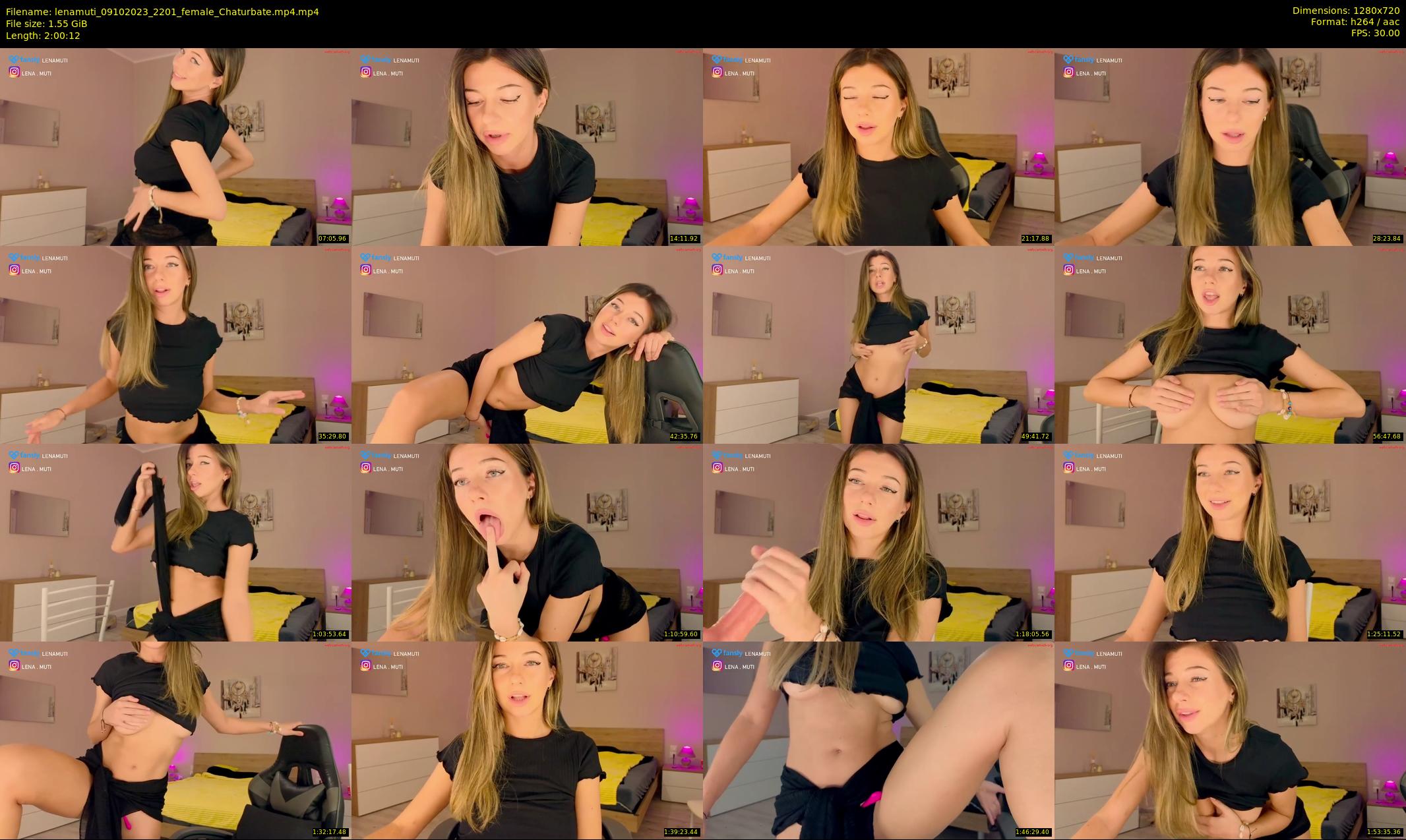lenamuti — 121 minute Chaturbate female cam show recording, 720p, Oct 9, 2023