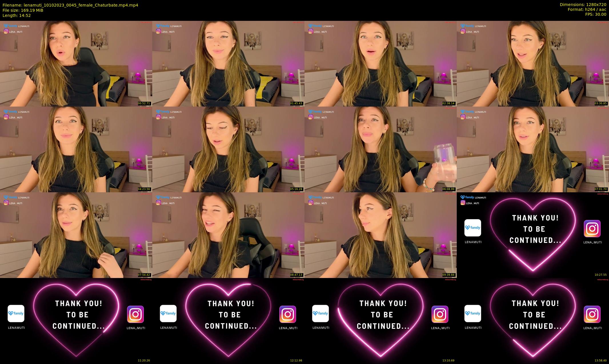 lenamuti — 15 minute Chaturbate female cam show recording, 720p, Oct 10, 2023