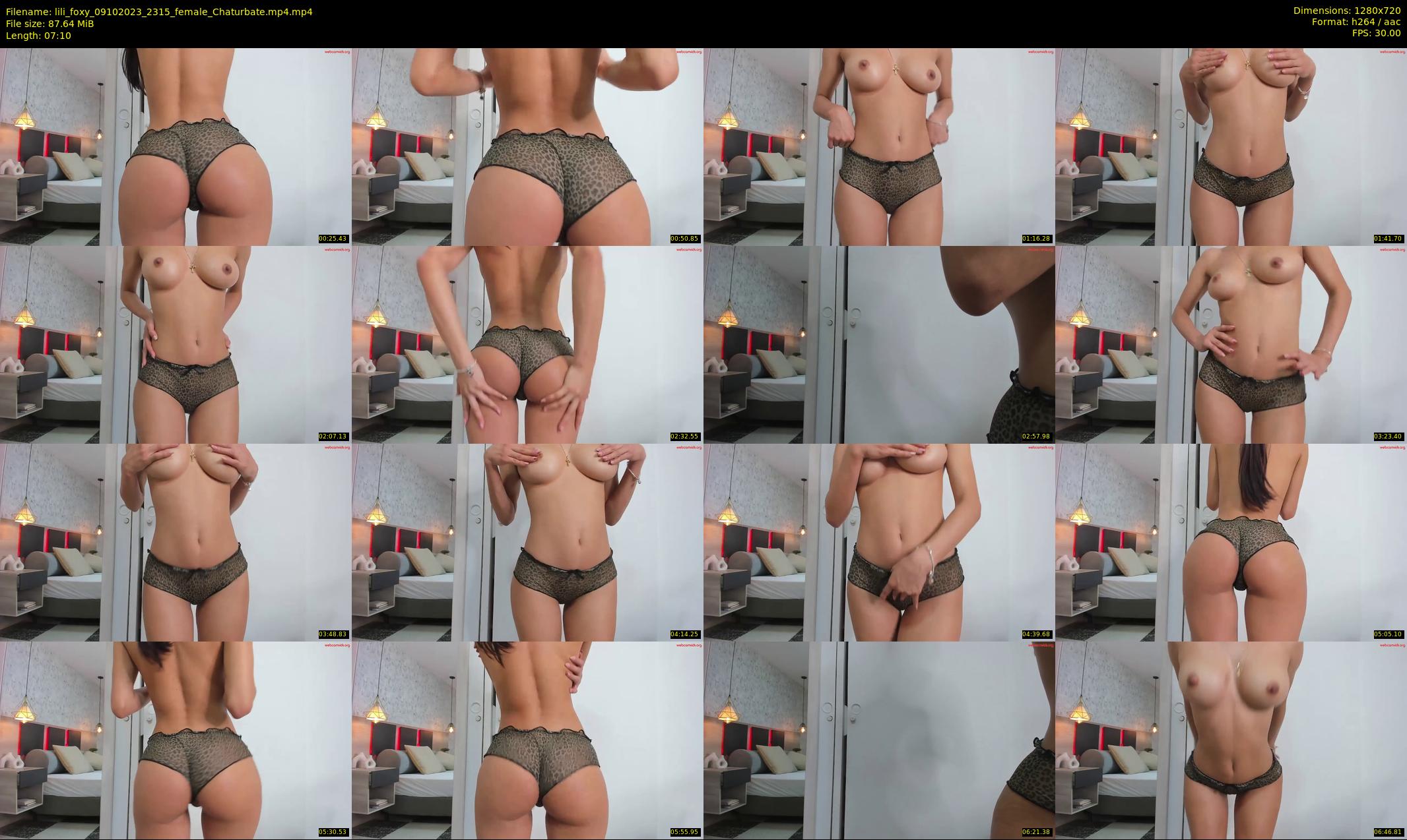 lili_foxy — 8 minute Chaturbate female cam show recording, 720p, Oct 9, 2023