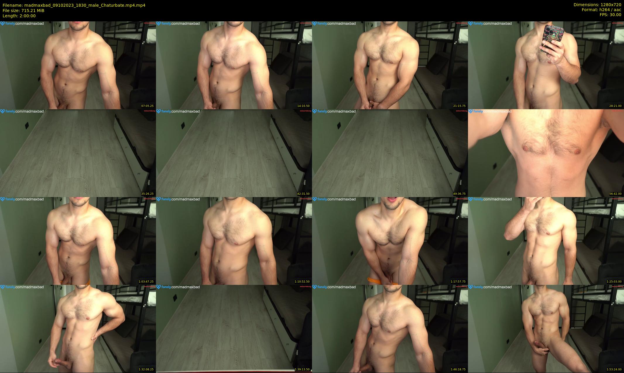 madmaxbad — 120 minute Chaturbate male cam show recording, 720p, Oct 9, 2023