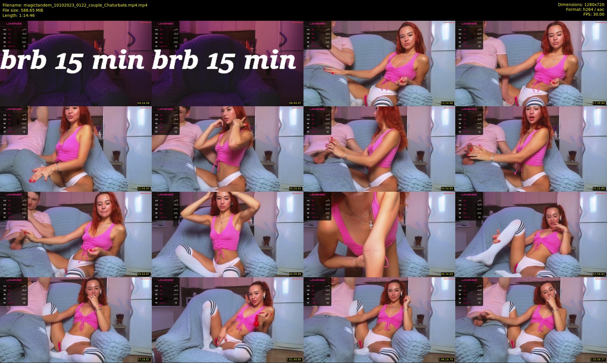 magictandem — 75 minute Chaturbate couple cam show recording, 720p, Oct 10, 2023