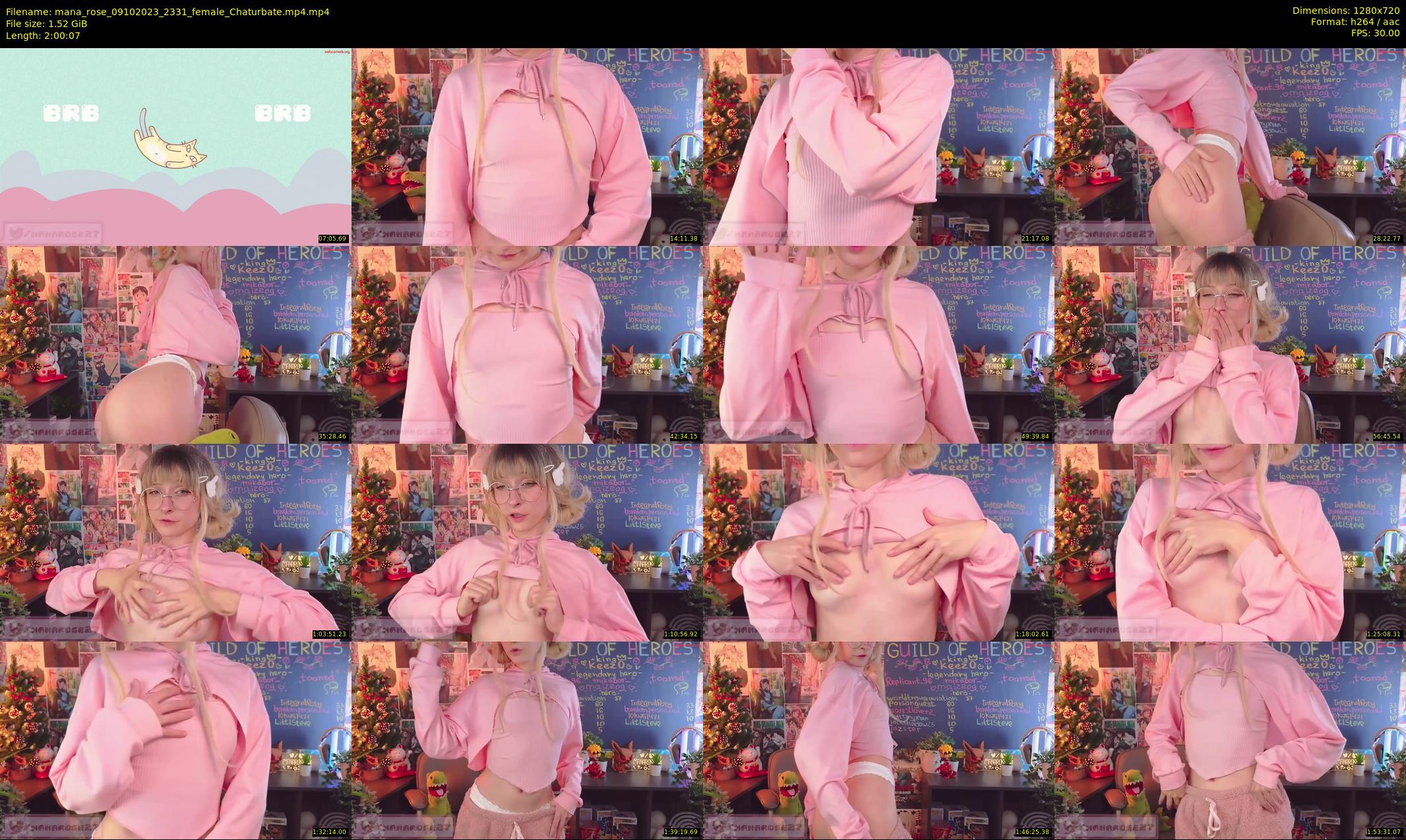 mana_rose — 121 minute Chaturbate female cam show recording, 720p, Oct 9, 2023