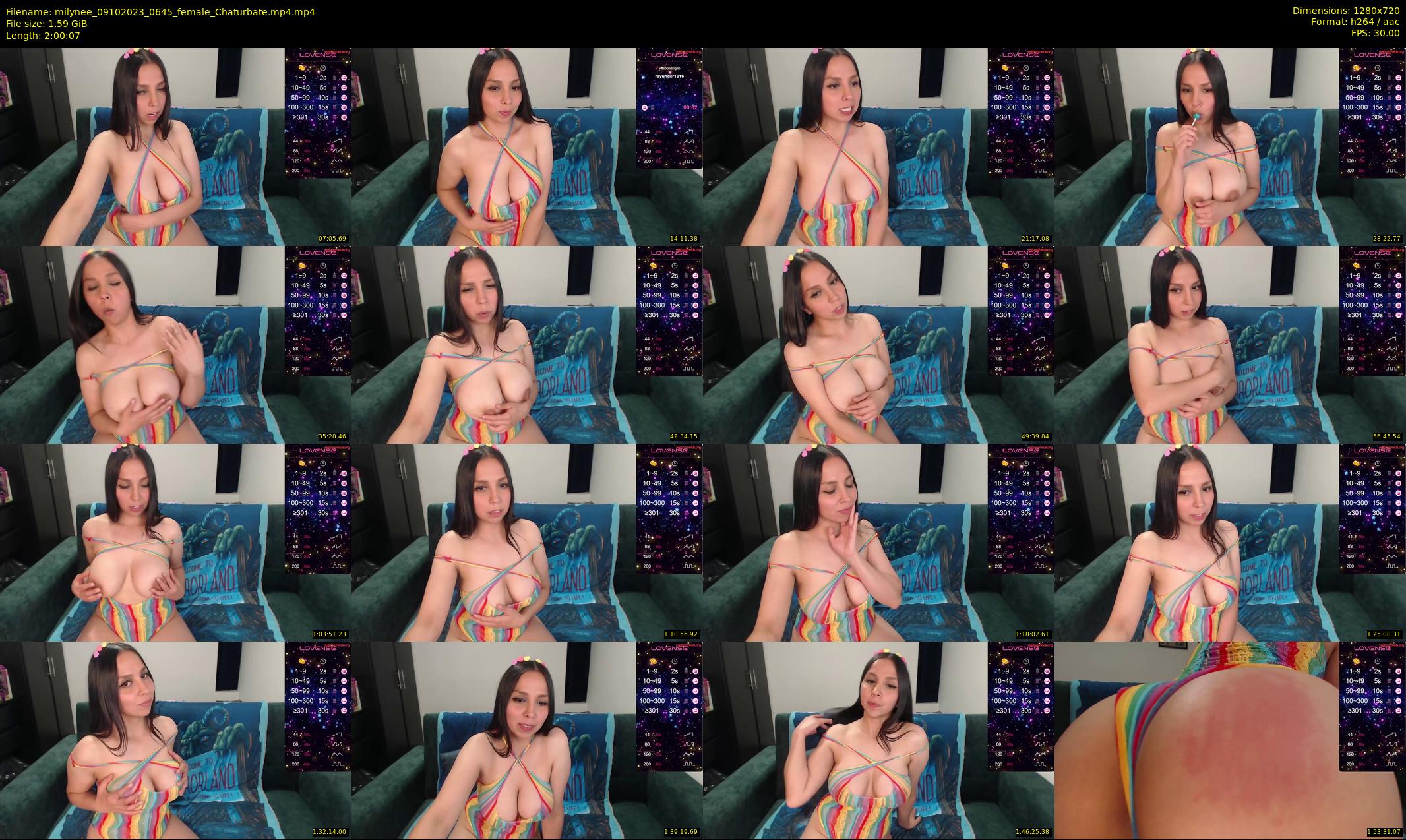 milynee — 121 minute Chaturbate female cam show recording, 720p, Oct 9, 2023